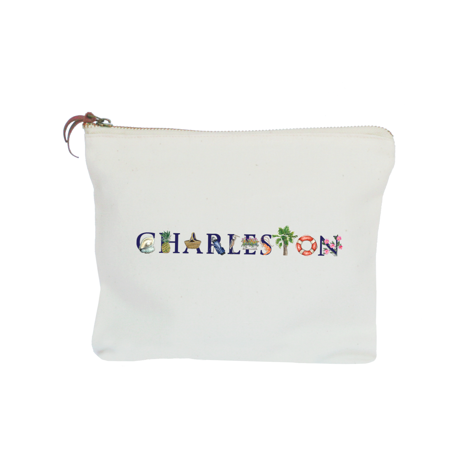 charleston, sc zipper pouch
