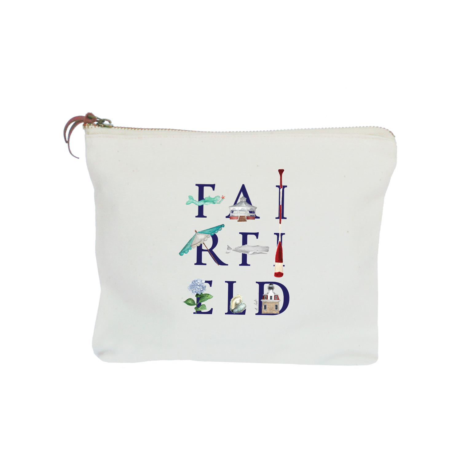 fairfield stacked zipper pouch