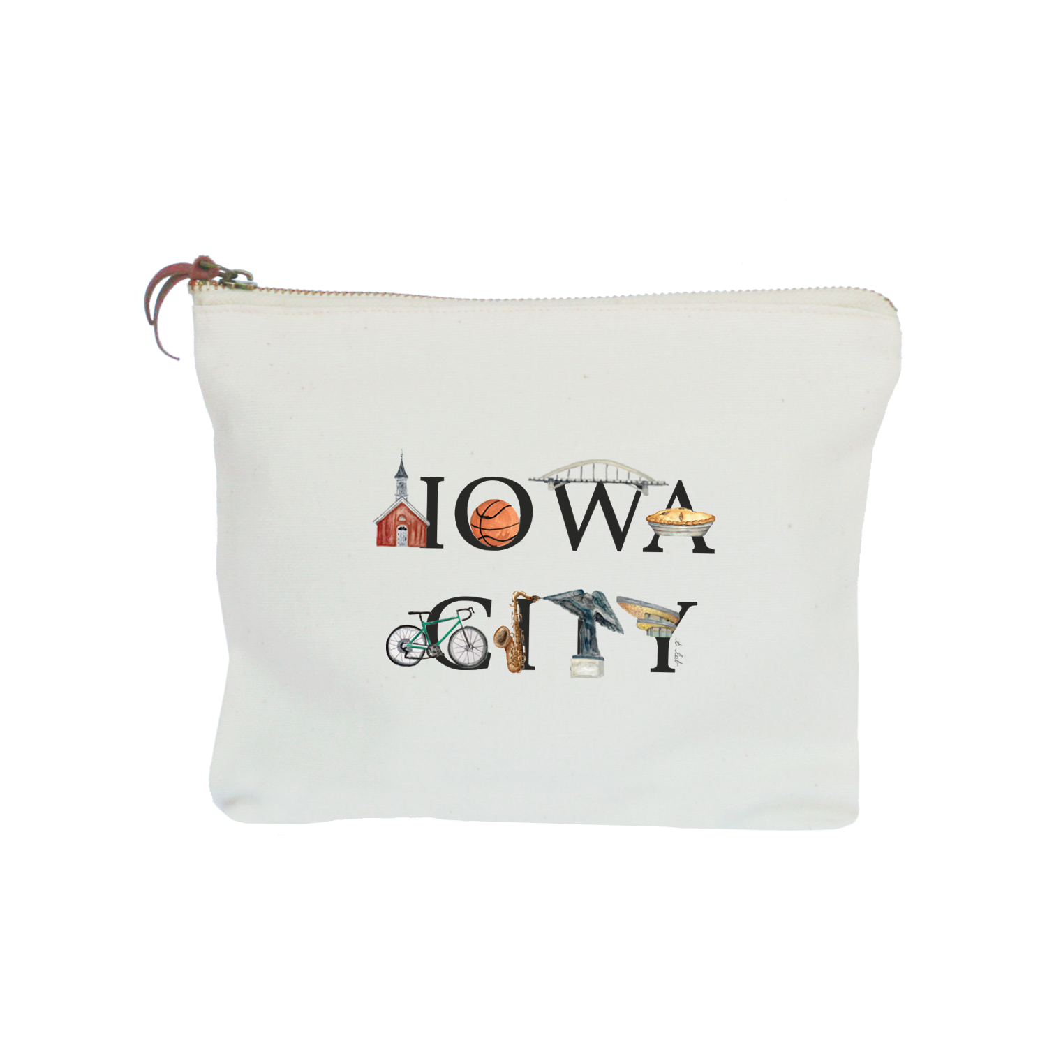 iowa city zipper pouch