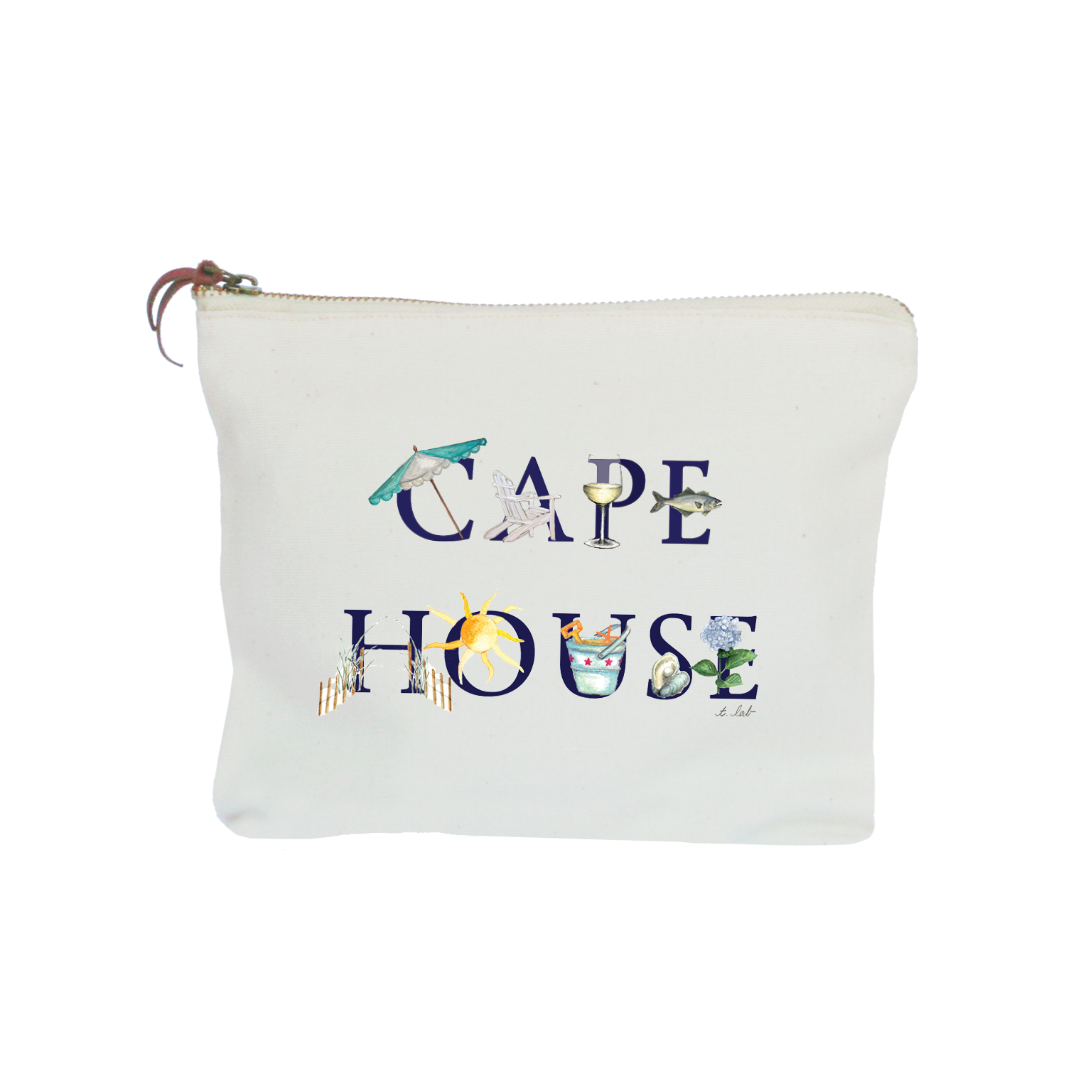 cape house zipper pouch