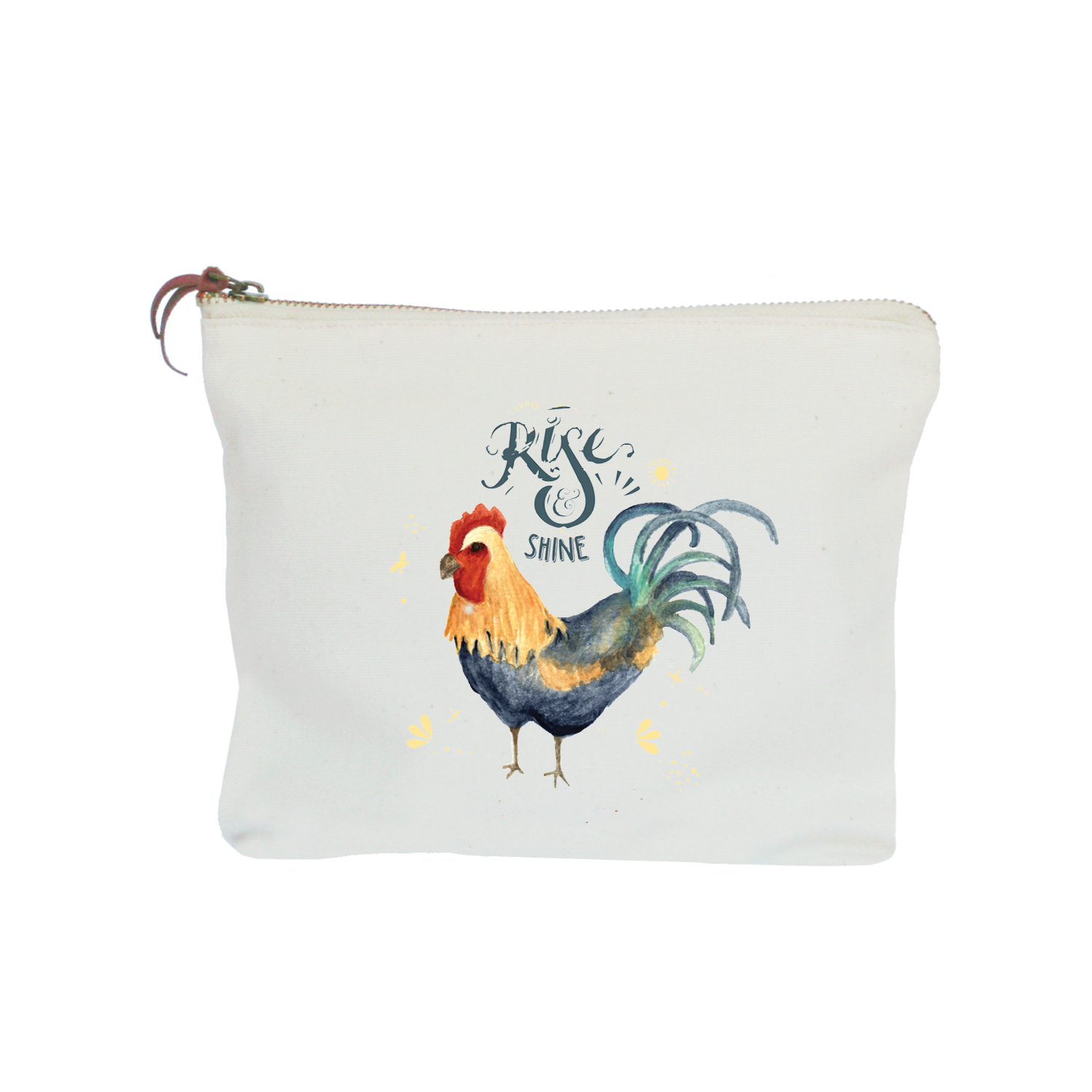 rise and shine zipper pouch