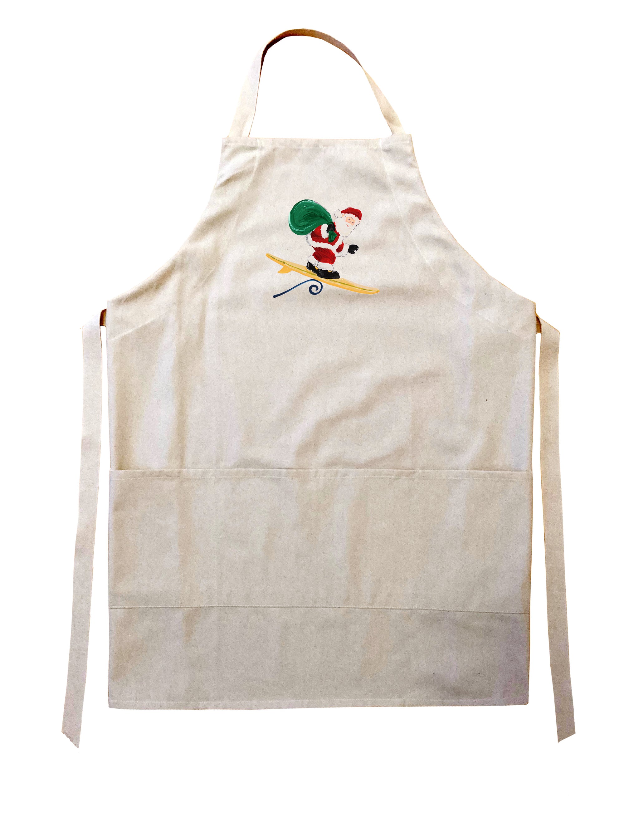surfing santa apron