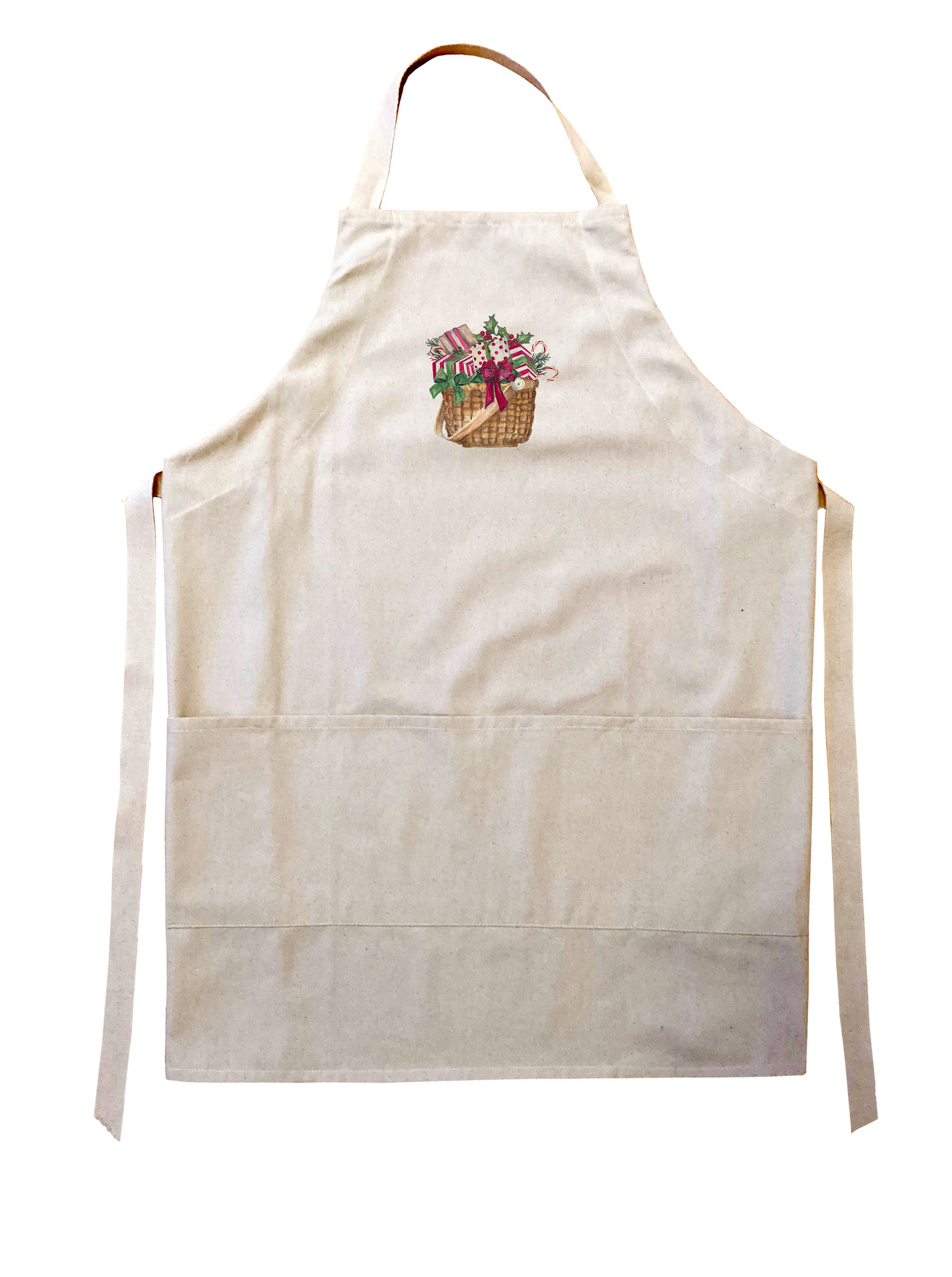 christmas presents in nantucket basket apron