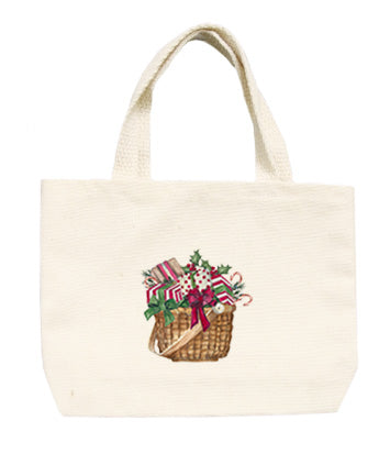 christmas presents in nantucket basket small tote