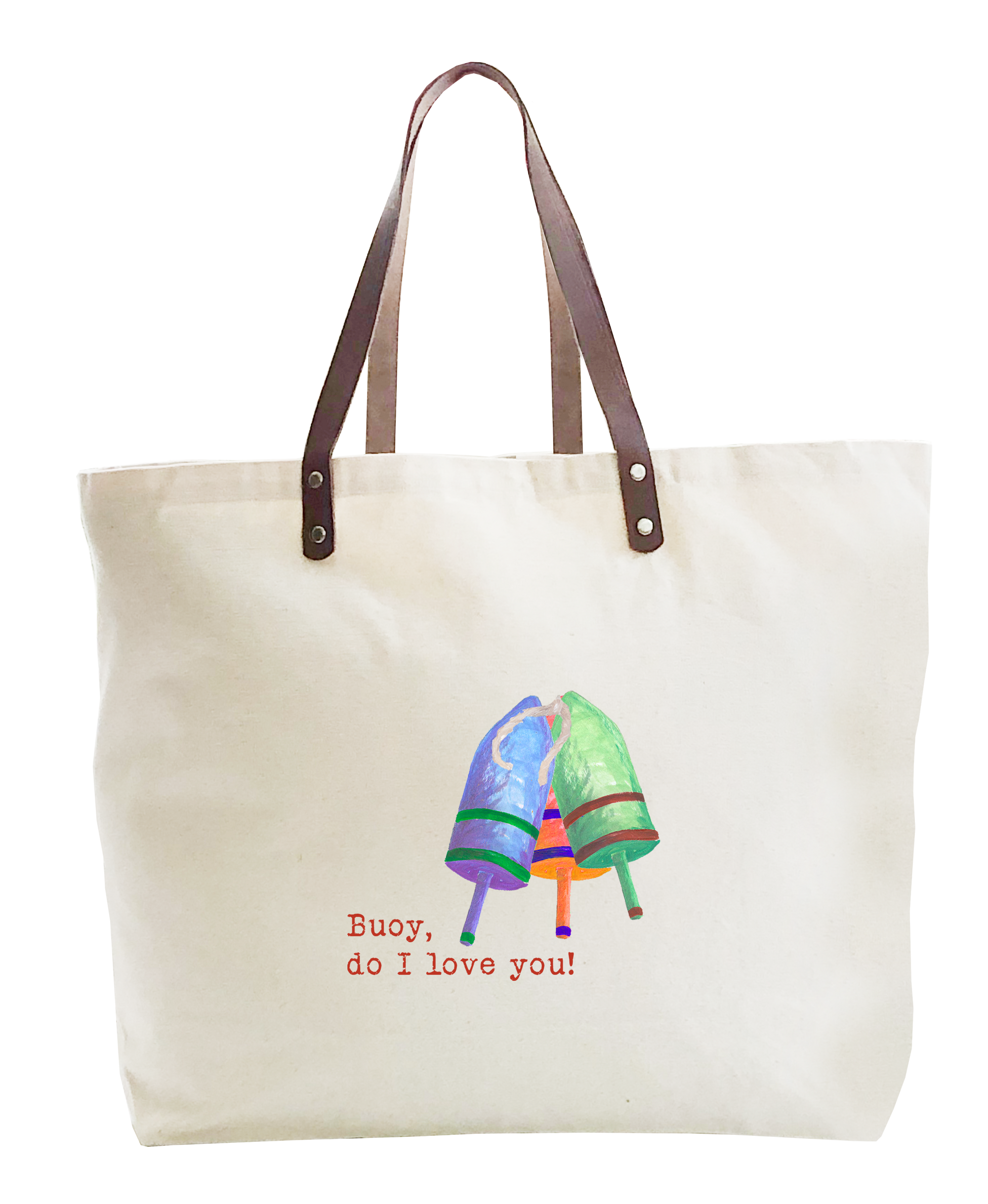 buoy do i love you large tote