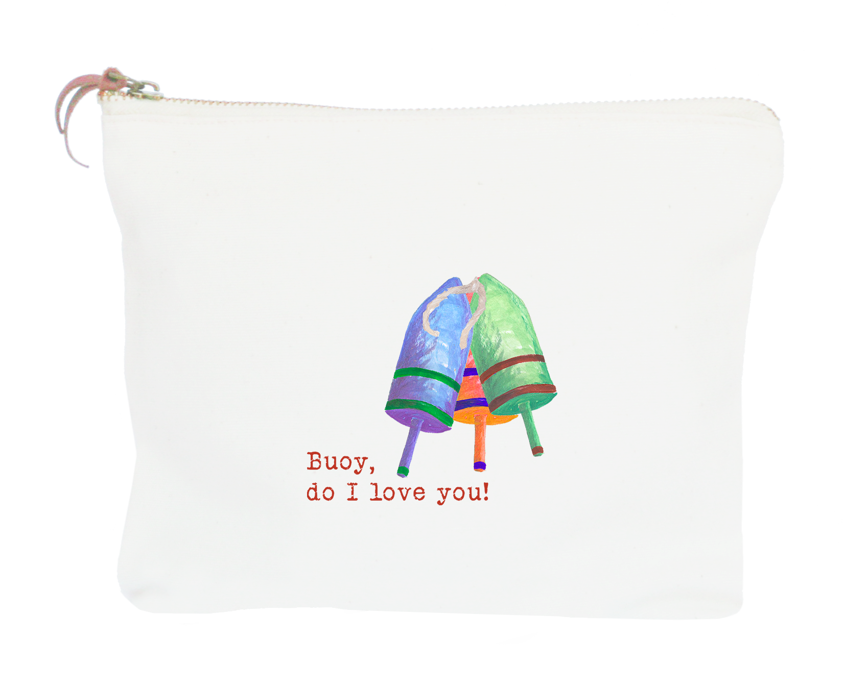 buoy do i love you zipper pouch