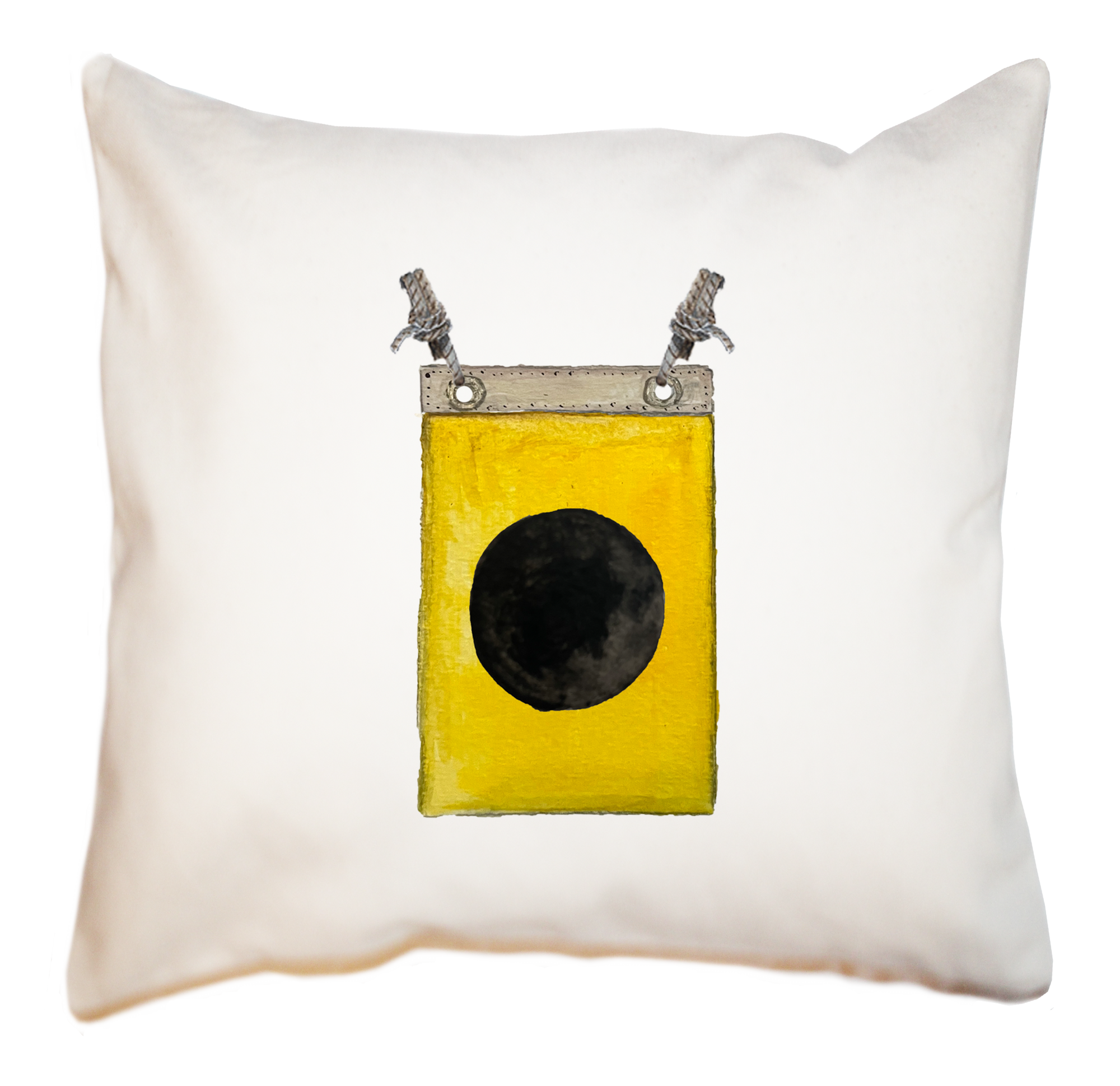 nautical flag I with twine square pillow