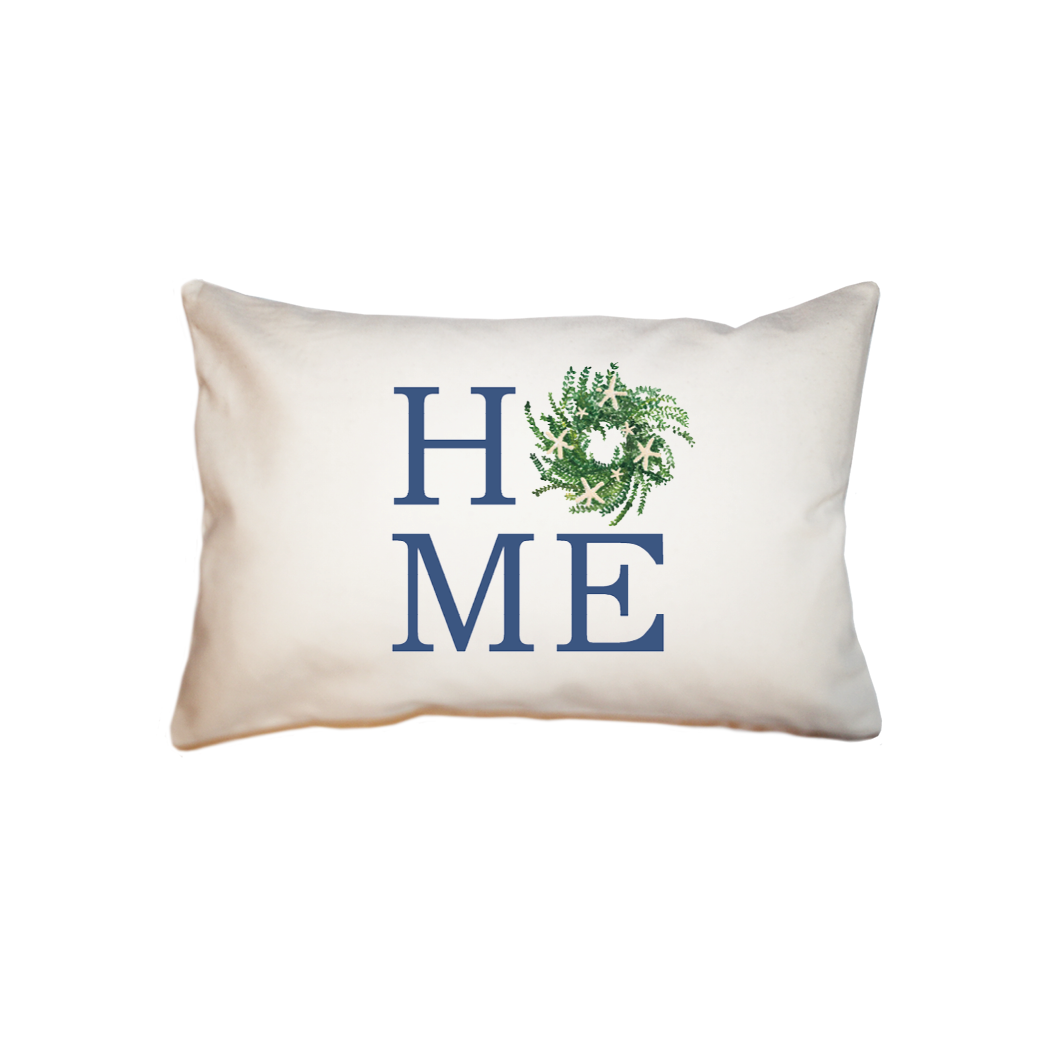 home starfish wreath small accent pillow