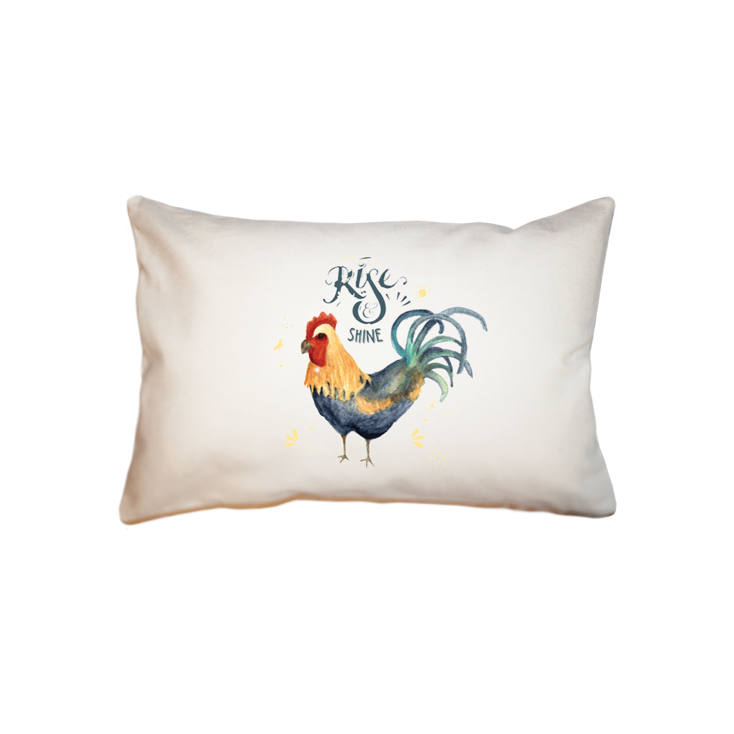 rise and shine small accent pillow
