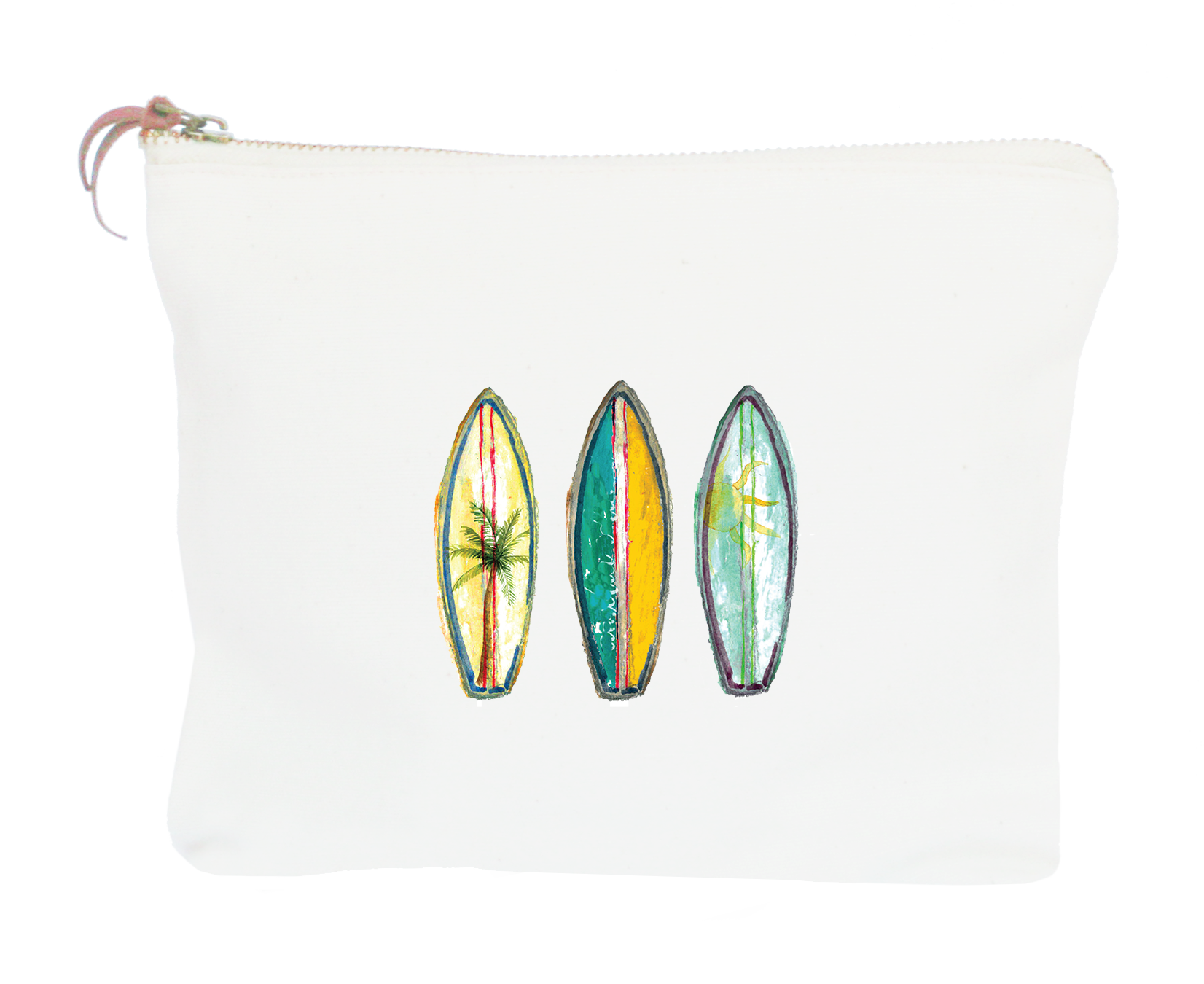 three surfboards zipper pouch