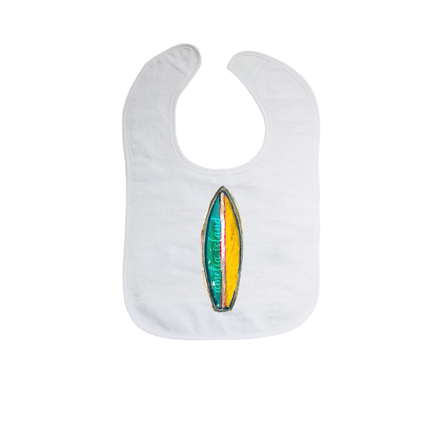 surfboard two colors bib