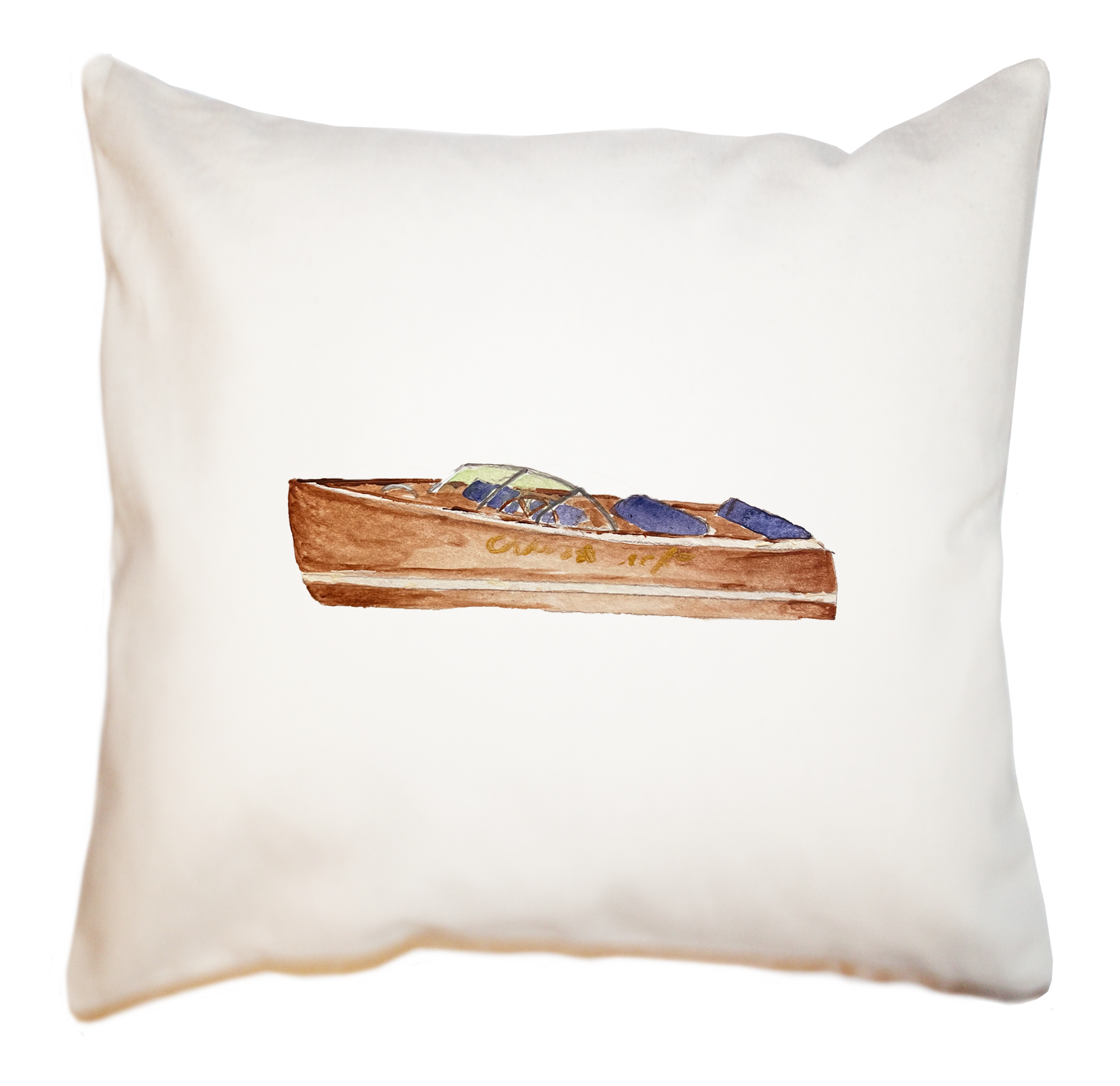 chris craft square pillow