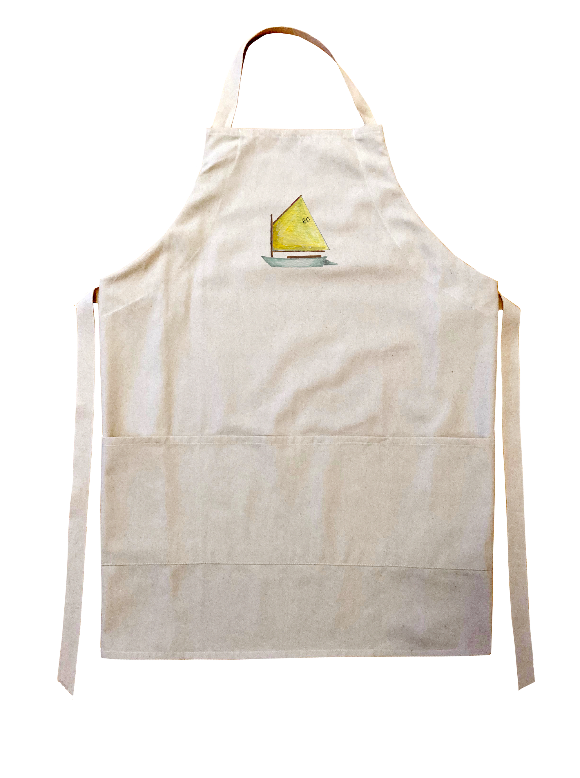 rainbow fleet with yellow sail apron