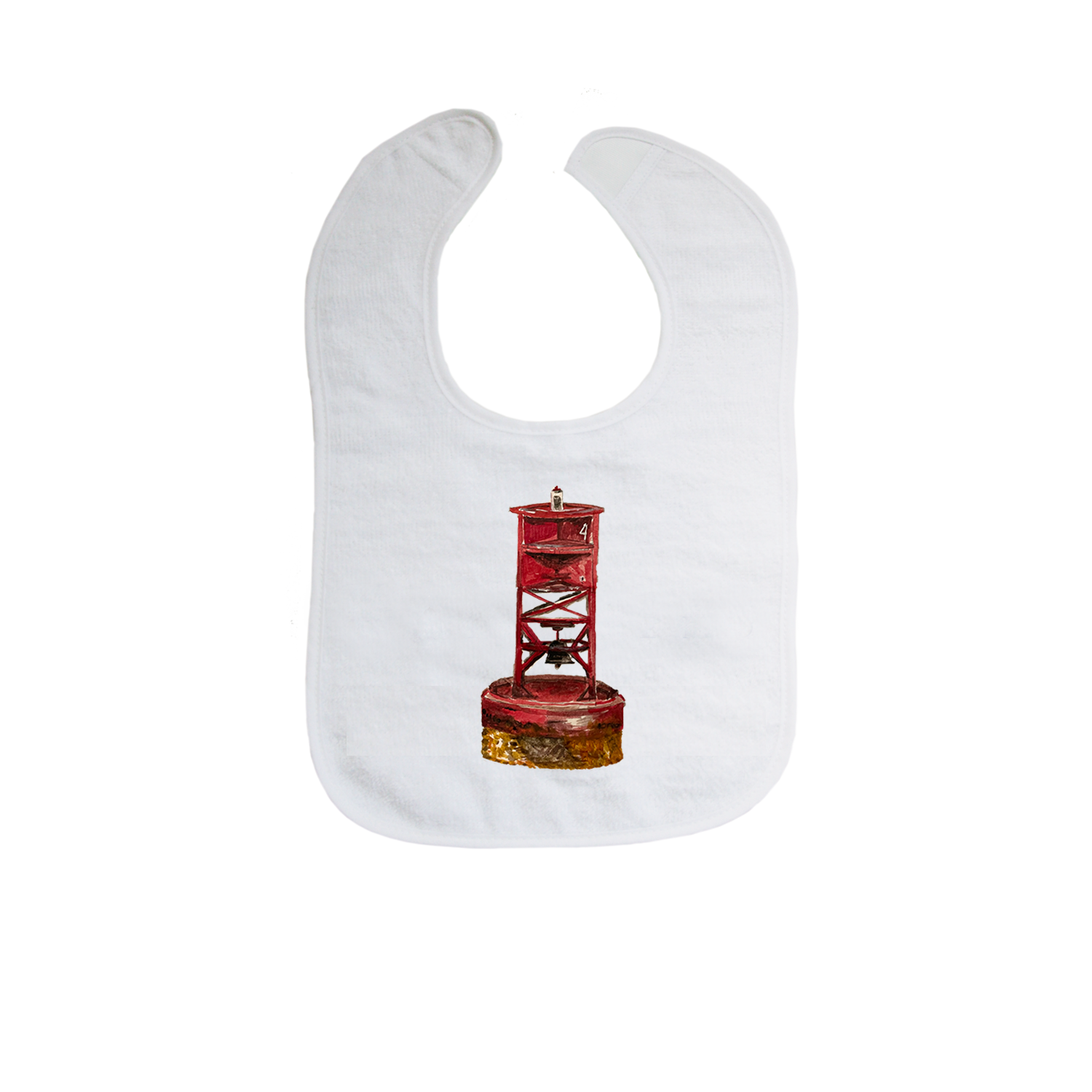 red bell buoy bib