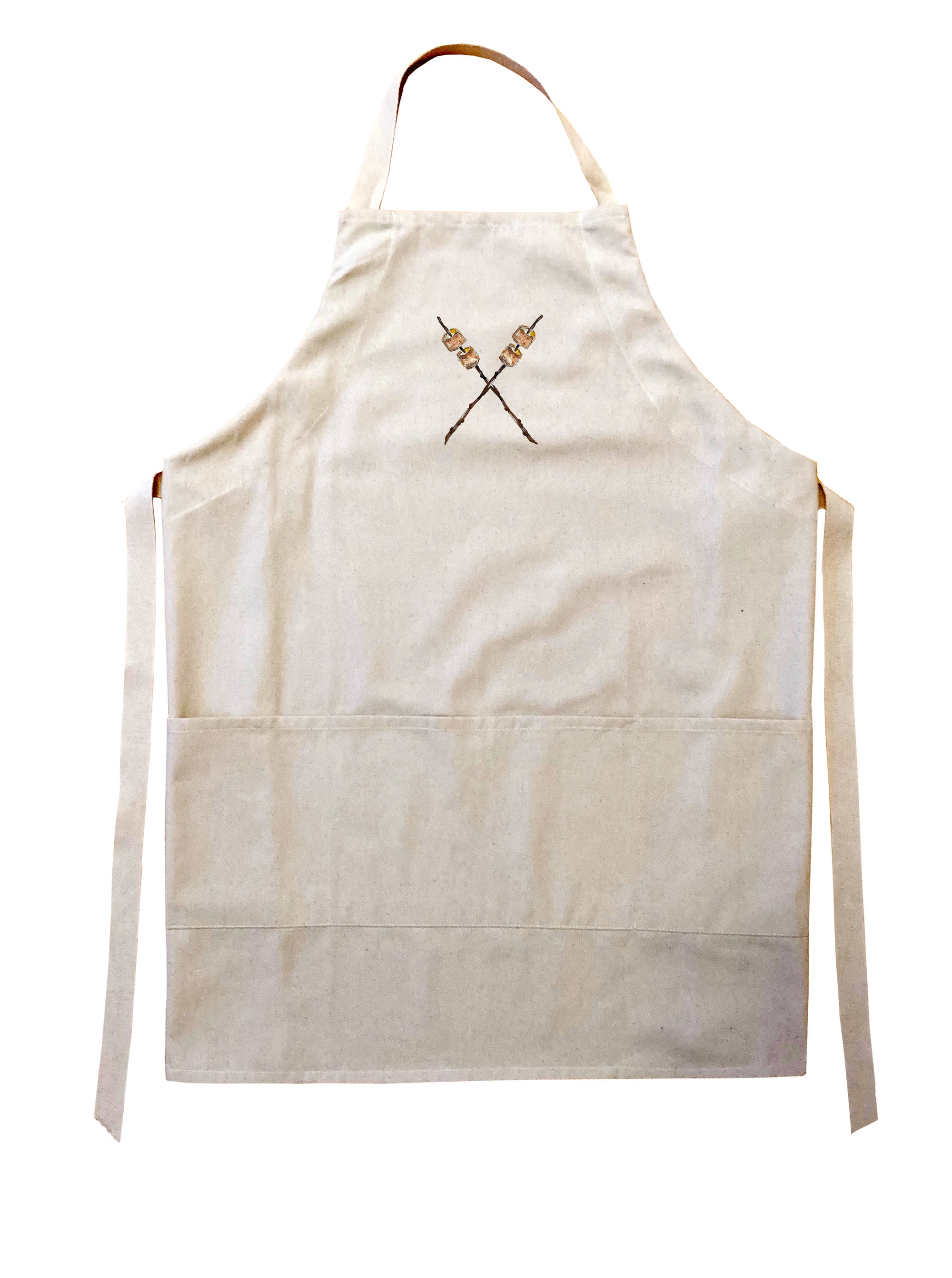 marshmallows on sticks apron