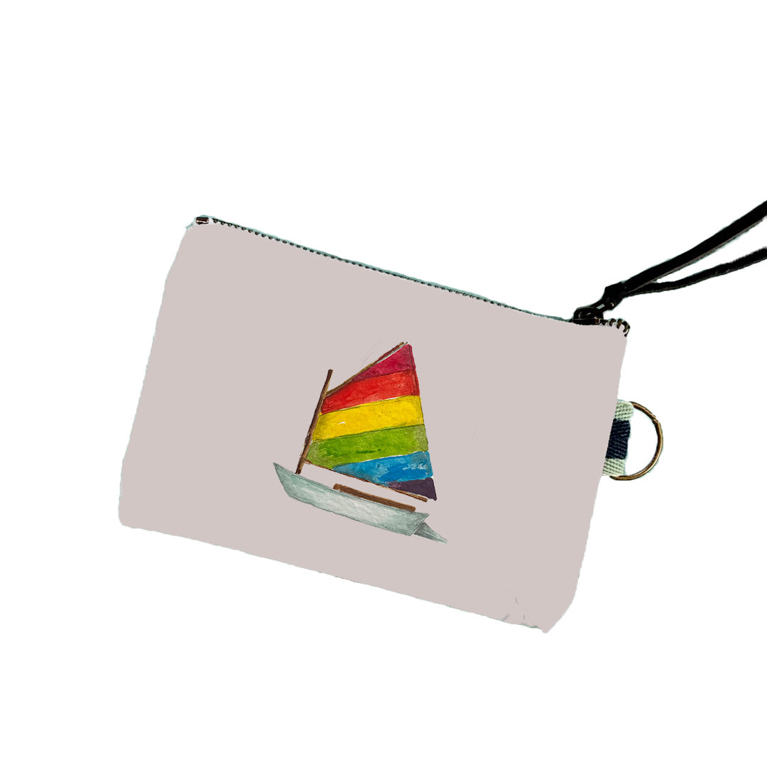 dingy with rainbow sail mini zip