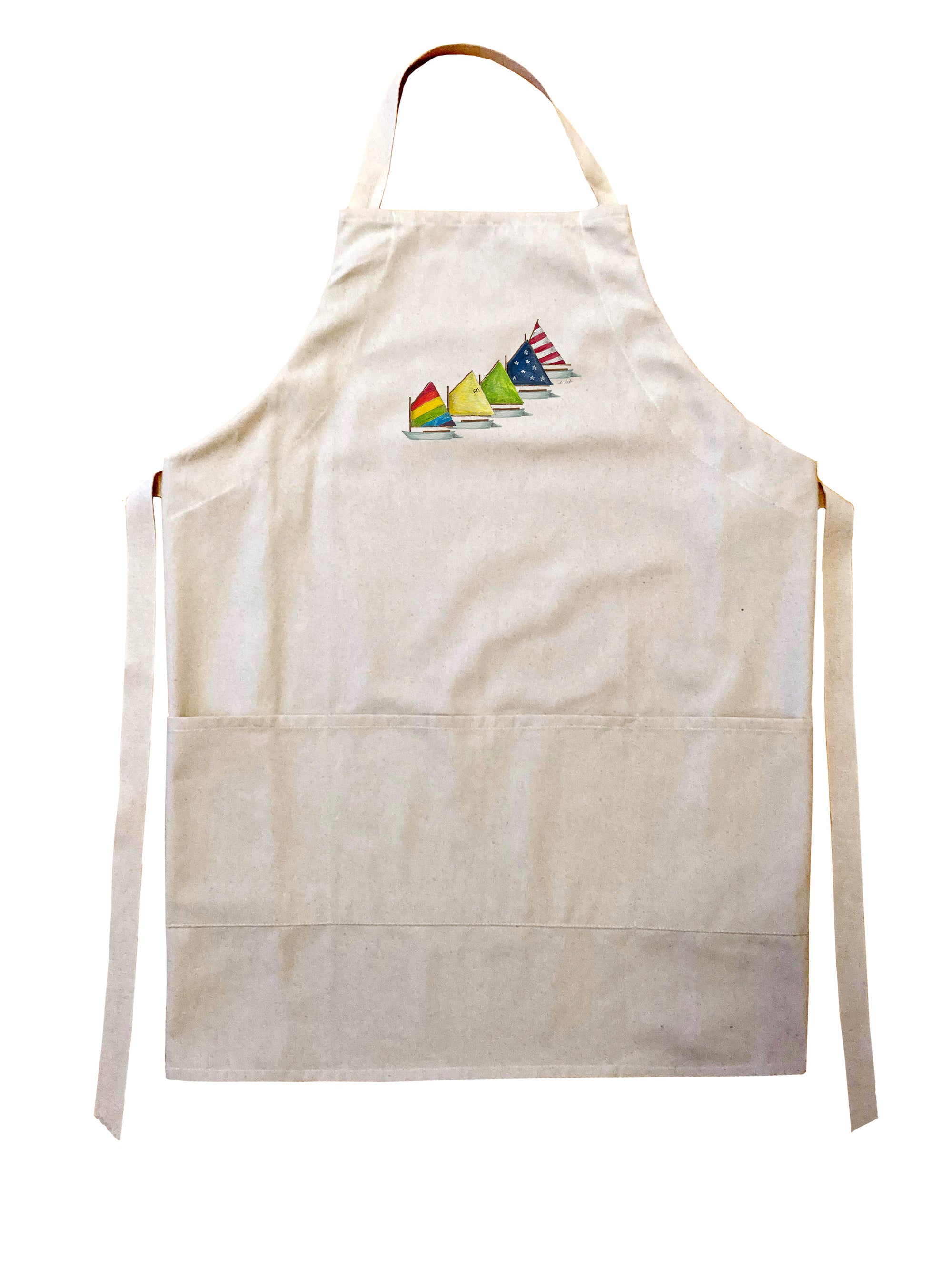 rainbow fleet of boats apron