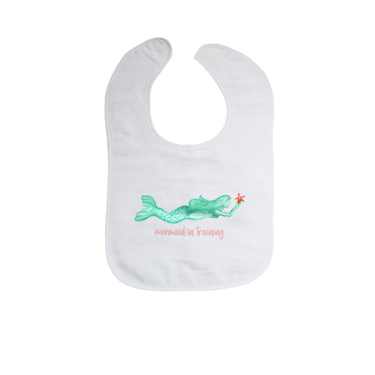 mermaid in training bib