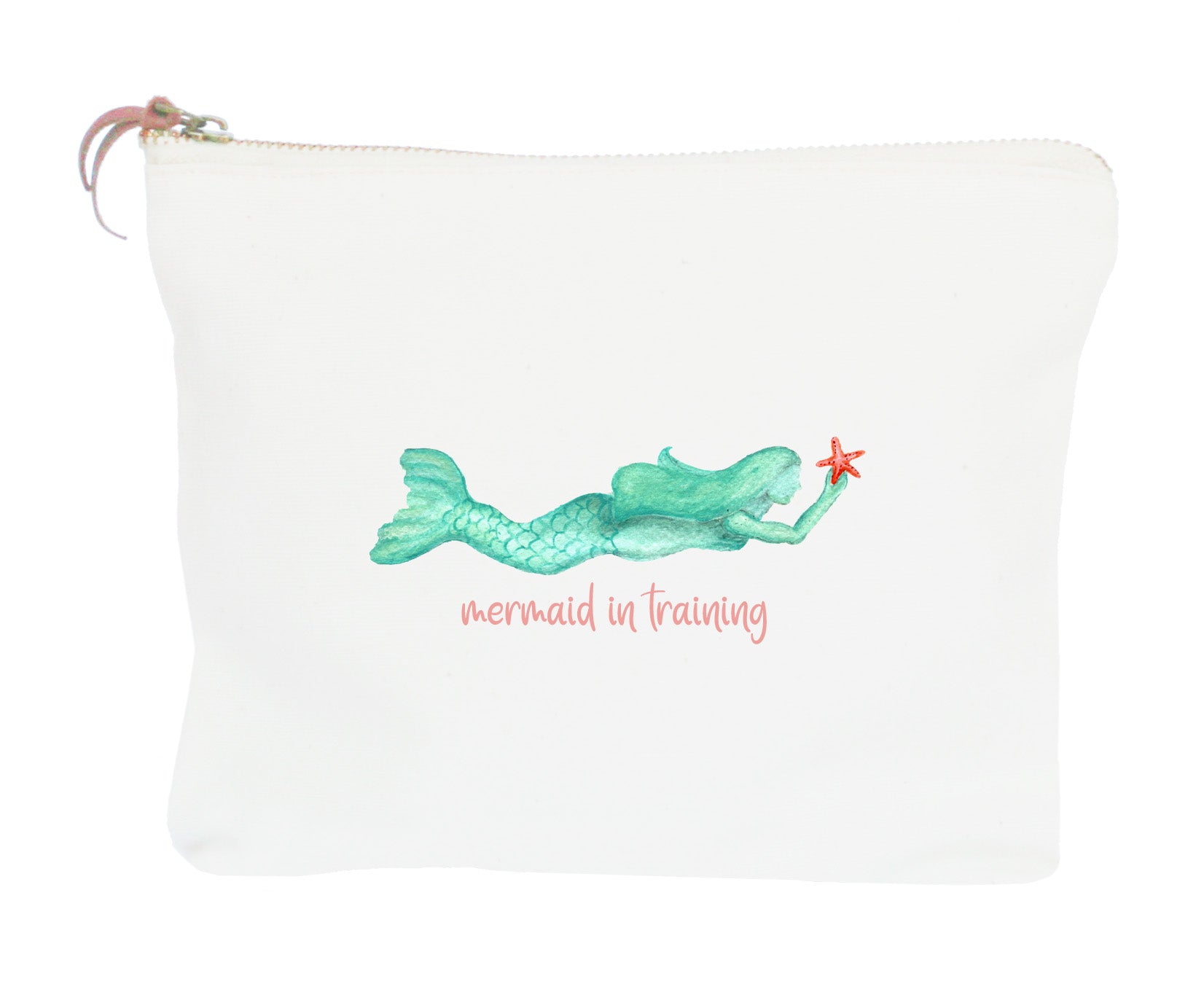 mermaid in training zipper pouch