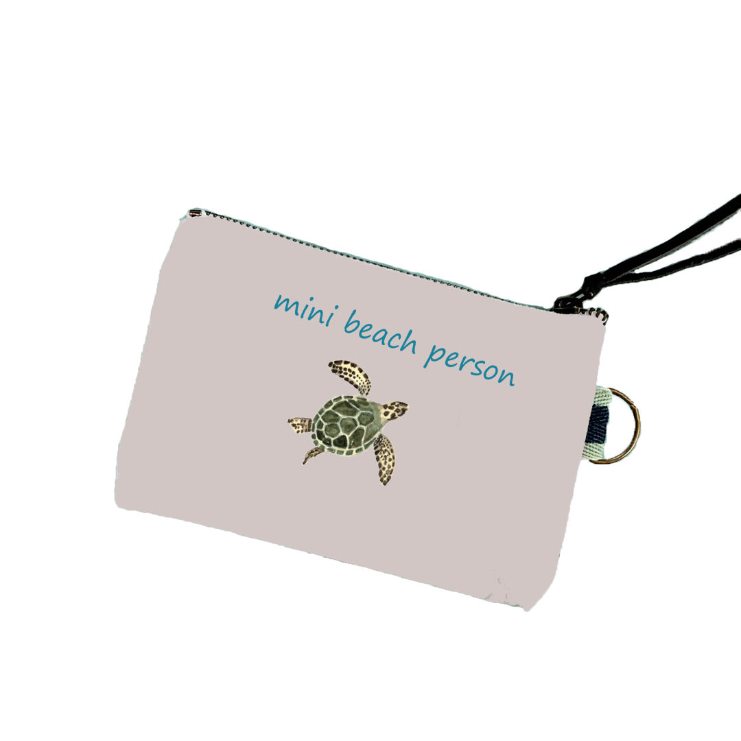mini beach person with sea turtle mini zip