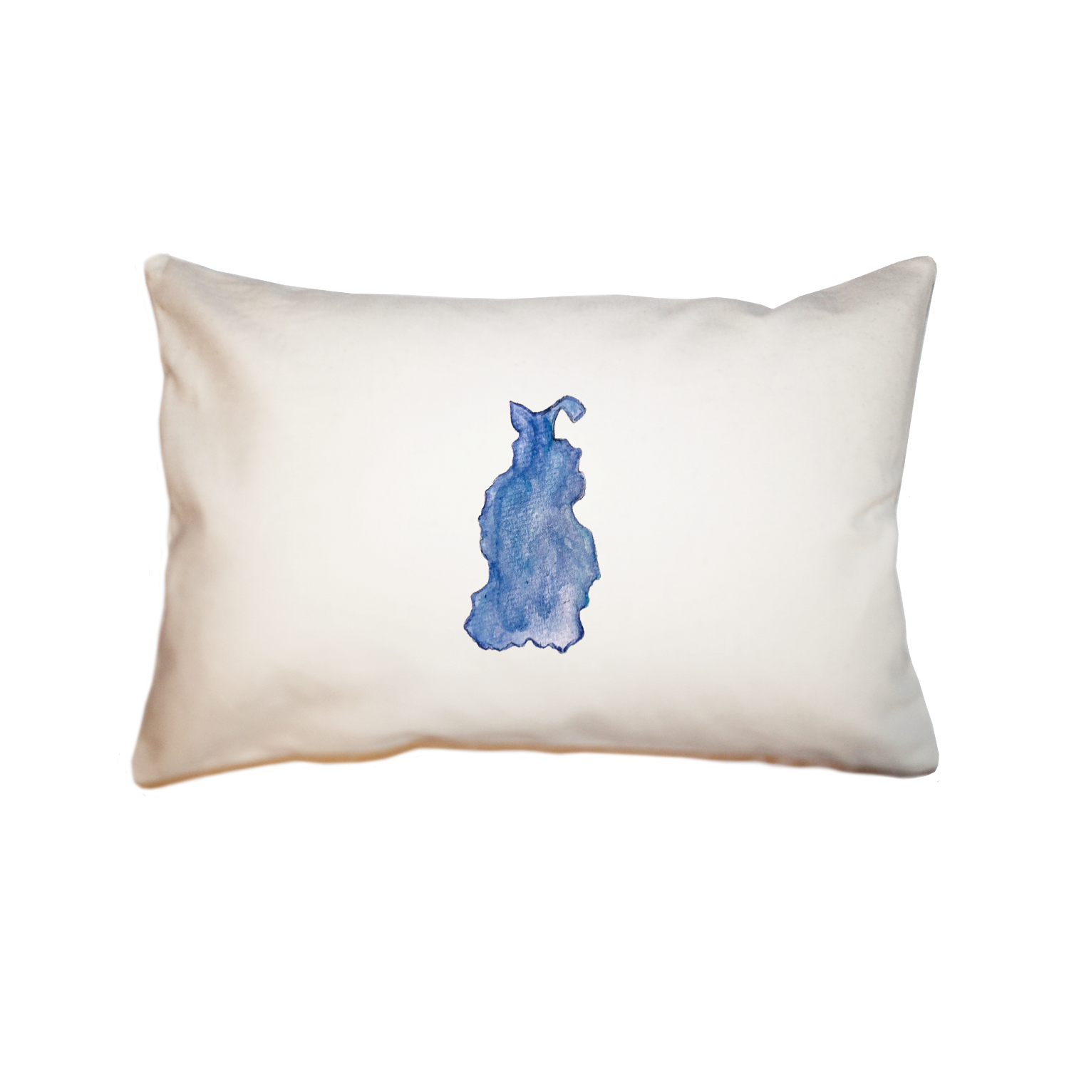 beaver island shape large rectangle pillow