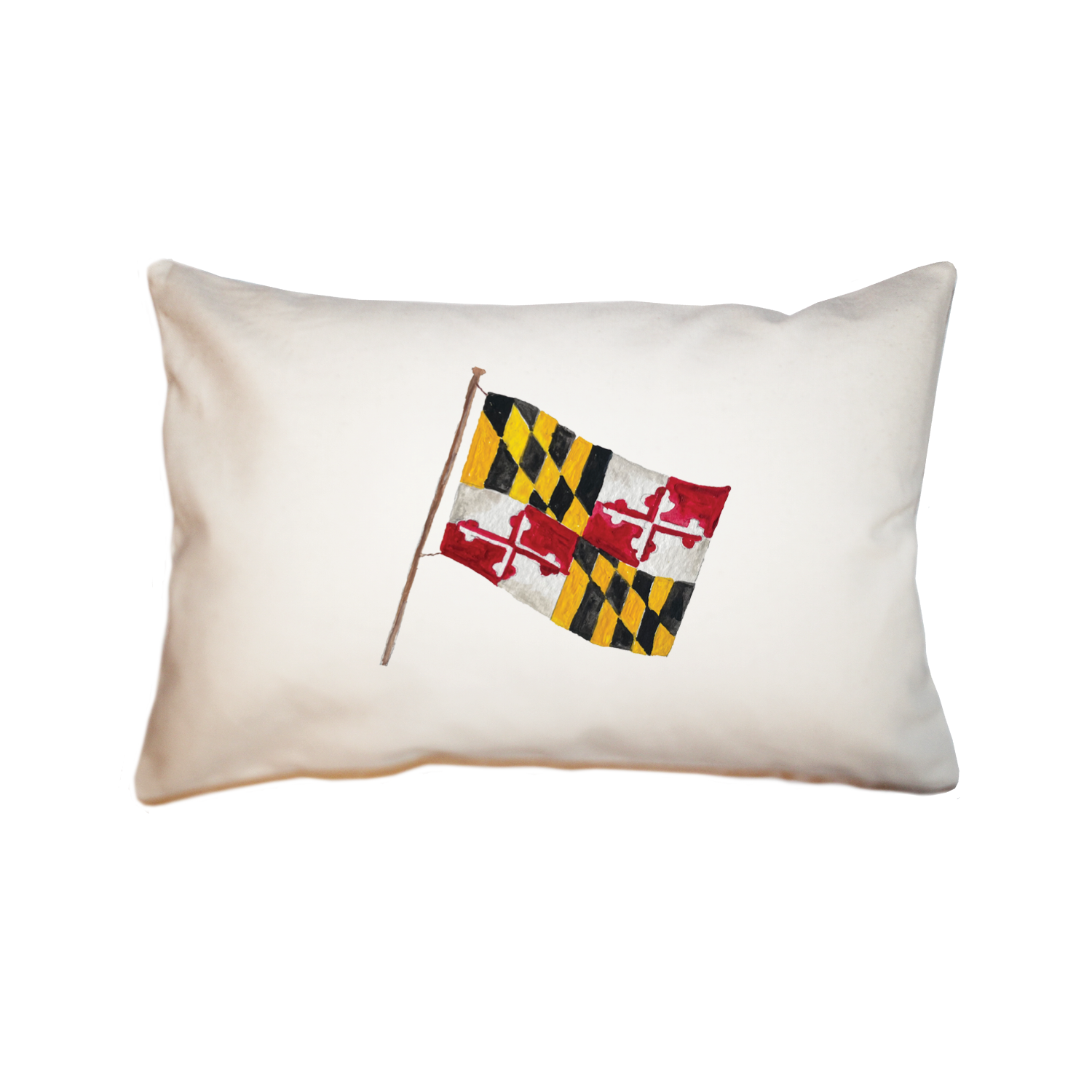 maryland flag rectangle pillow