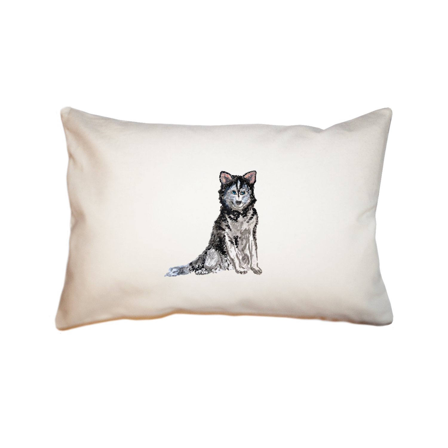 siberian husky rectangle pillow