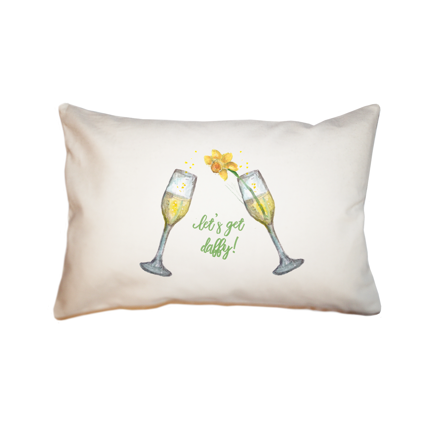 let's get daffy rectangle pillow