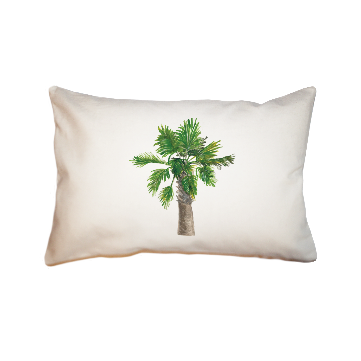 palmetto palm tree rectangle pillow