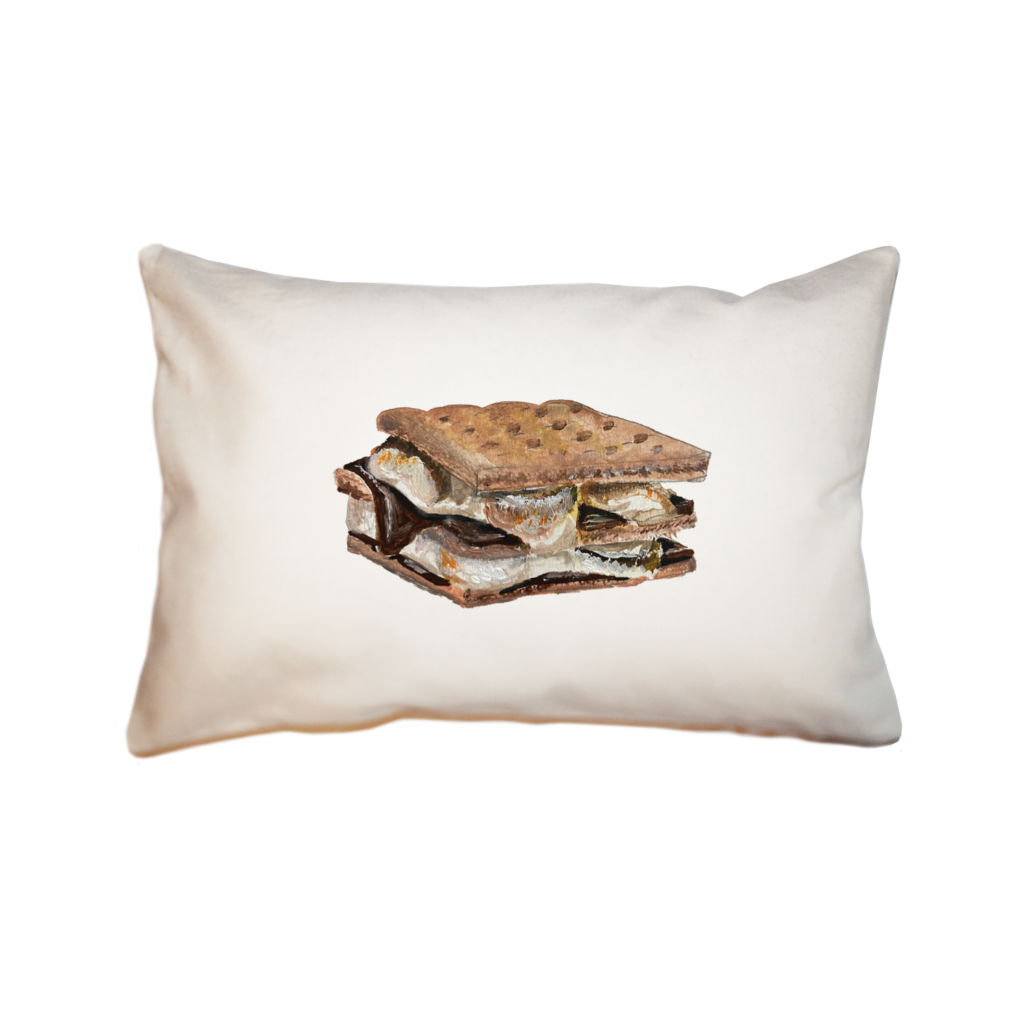 s'mores rectangle pillow