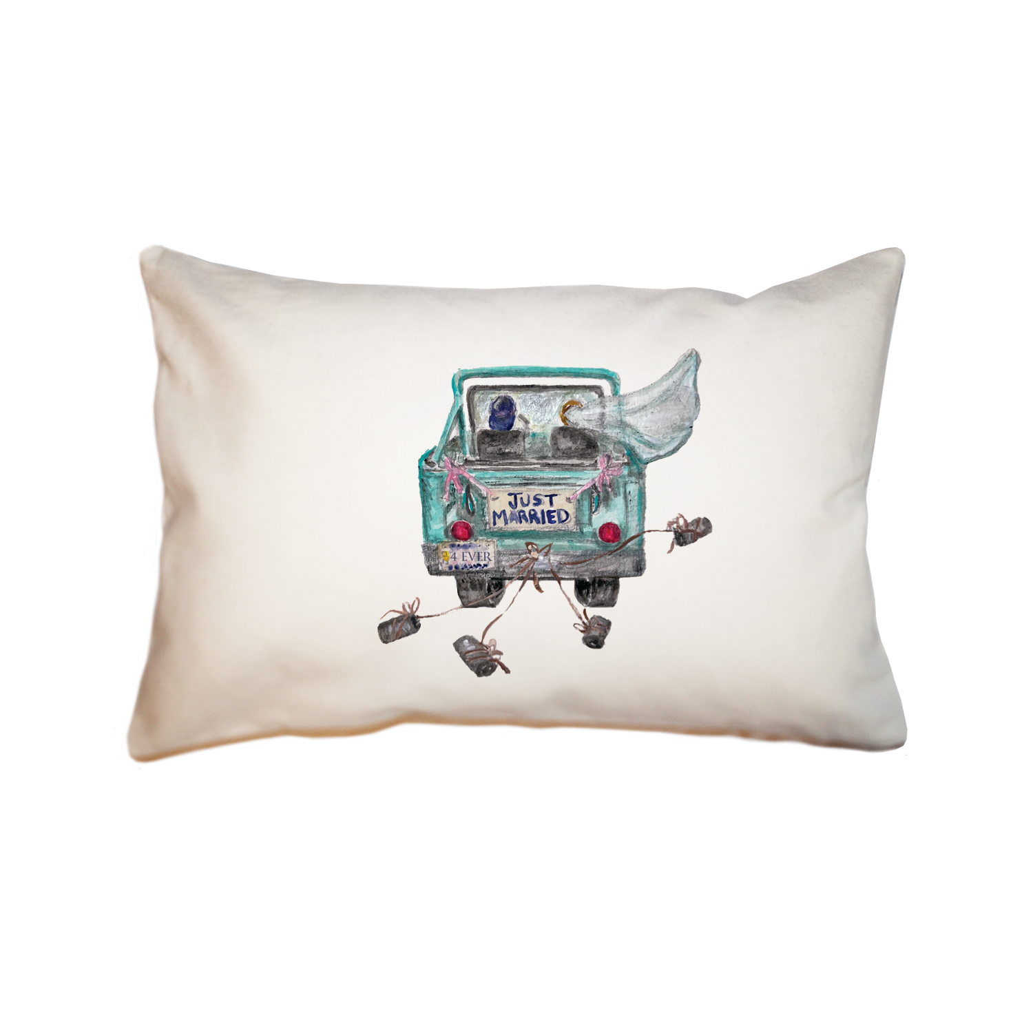 just married 4 ever jeep rectangle pillow