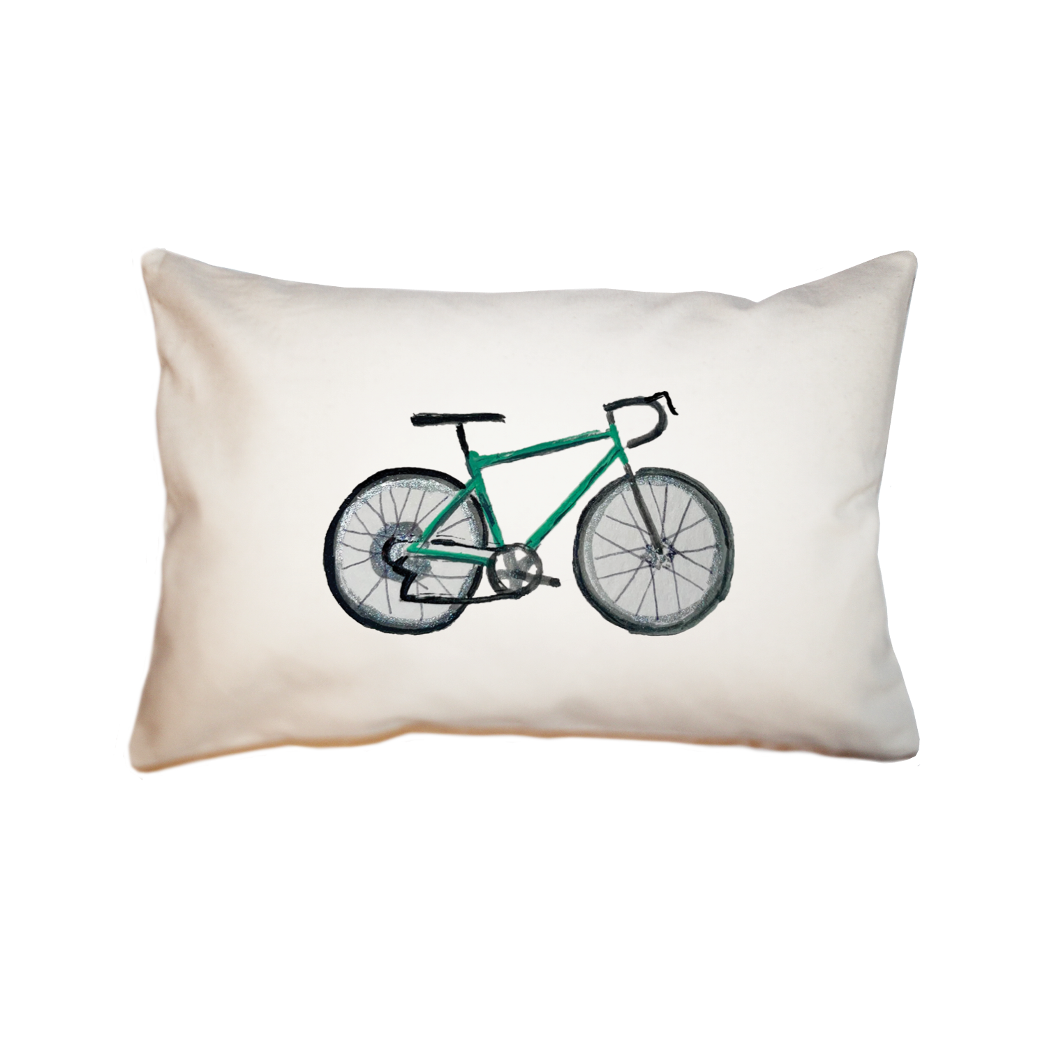 road bike rectangle pillow