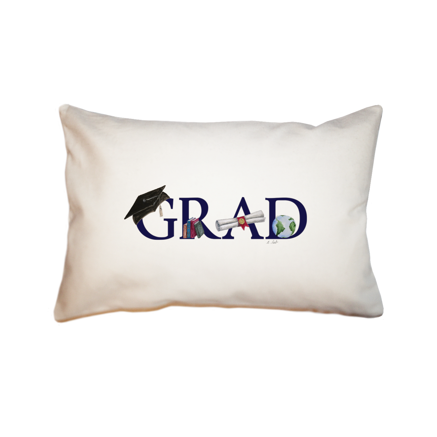 grad rectangle pillow