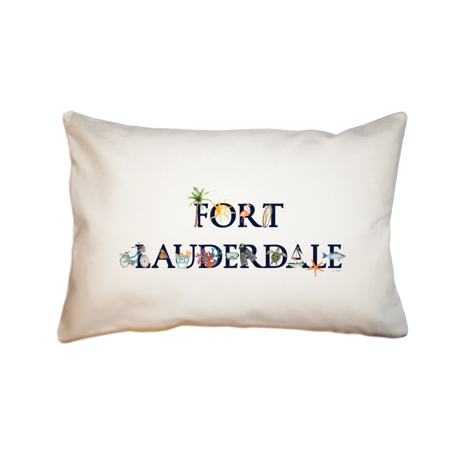 fort lauderdale rectangle pillow