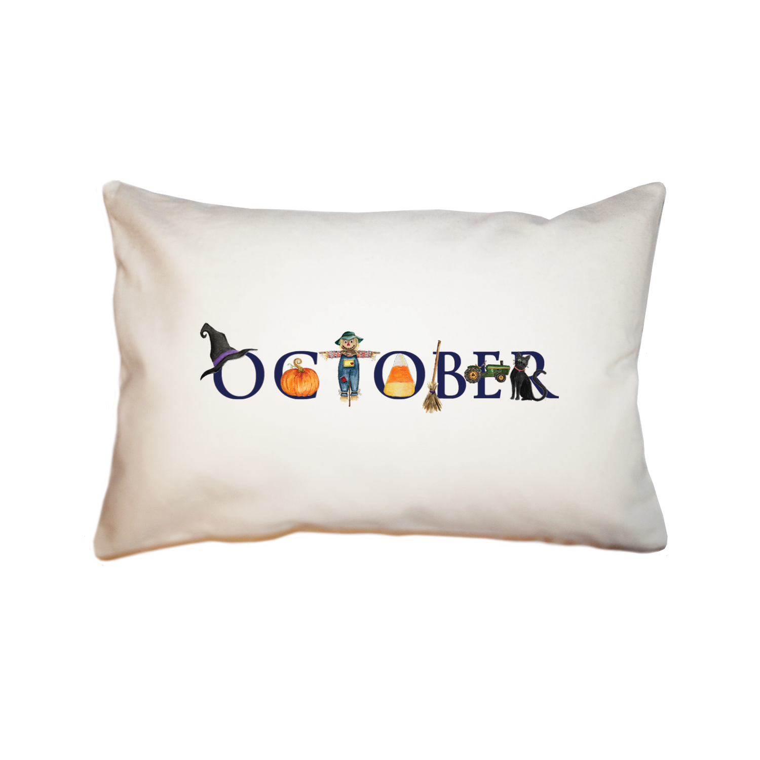 october rectangle pillow