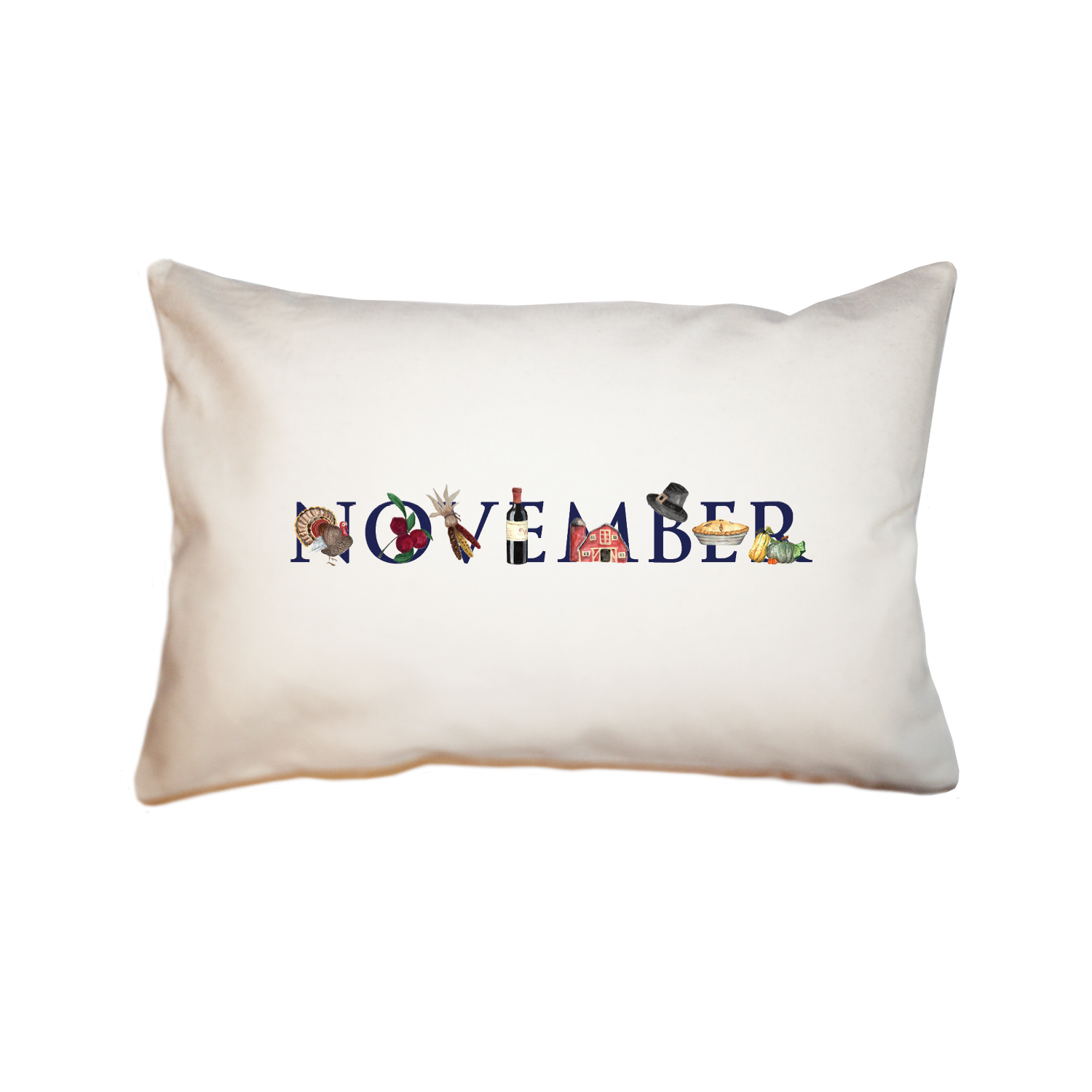 november rectangle pillow