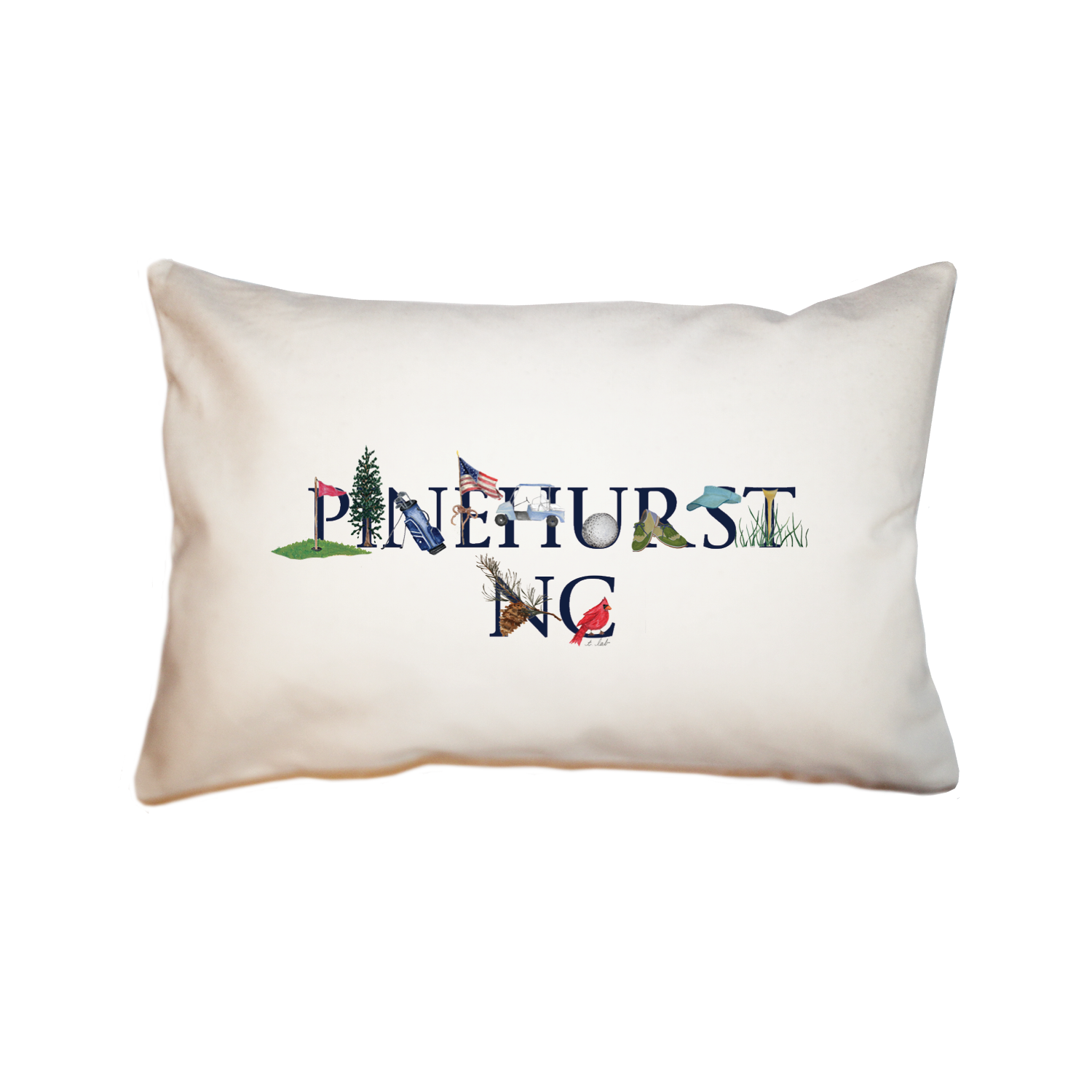 pinehurst nc rectangle pillow
