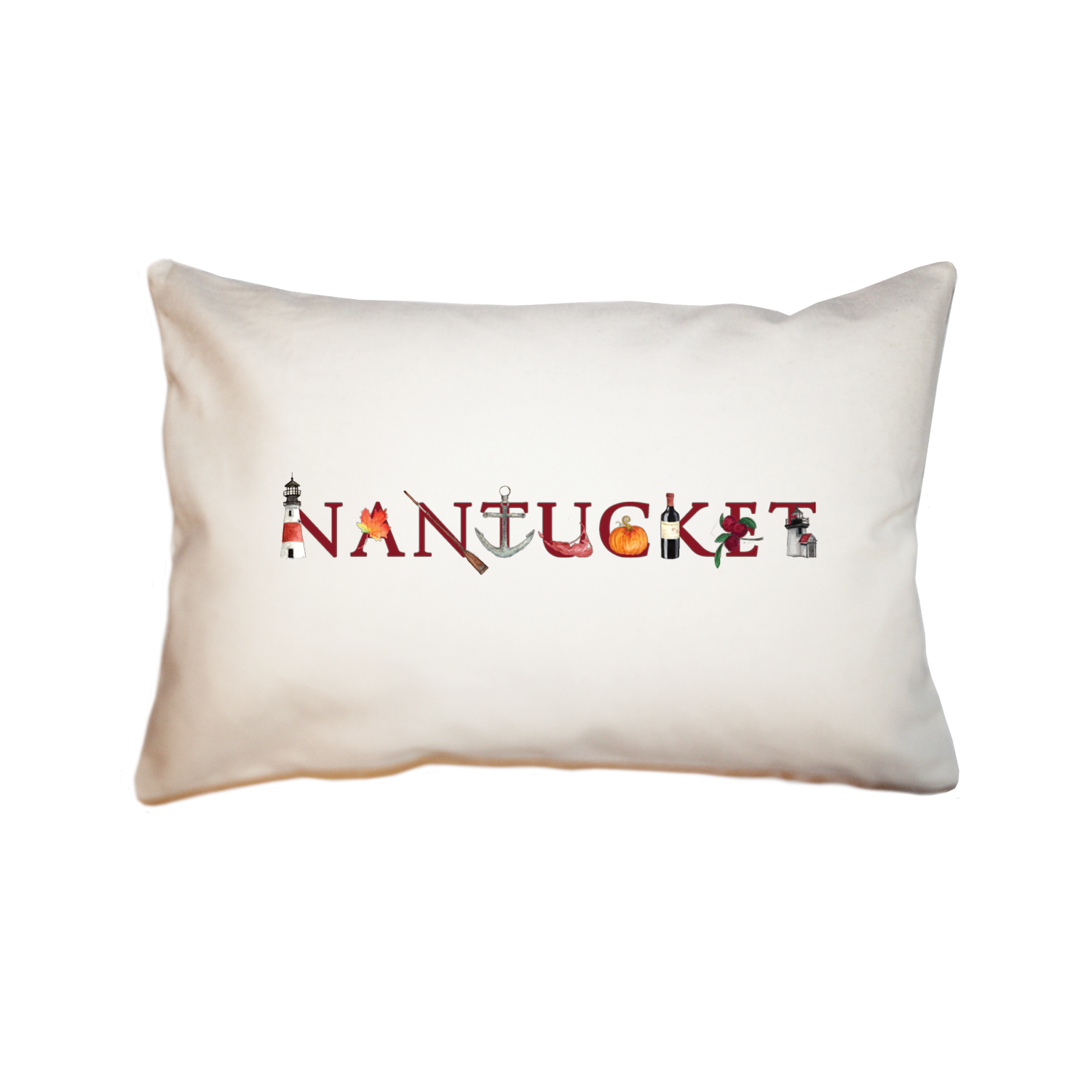 nantucket thanksgiving rectangle pillow