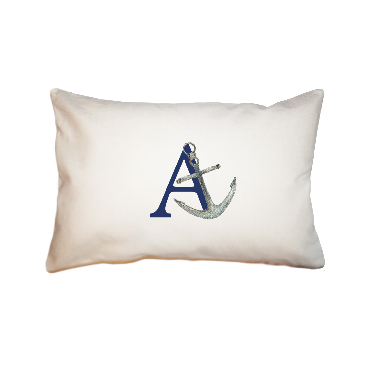 nautical alphabet - A rectangle pillow