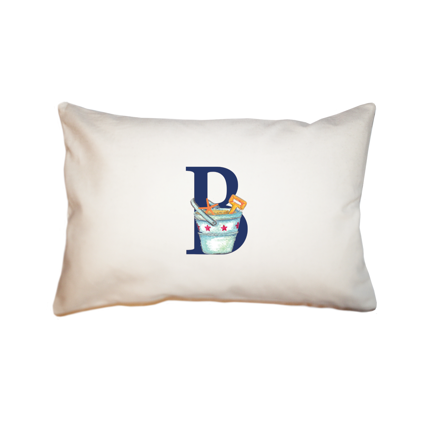 nautical alphabet - B rectangle pillow