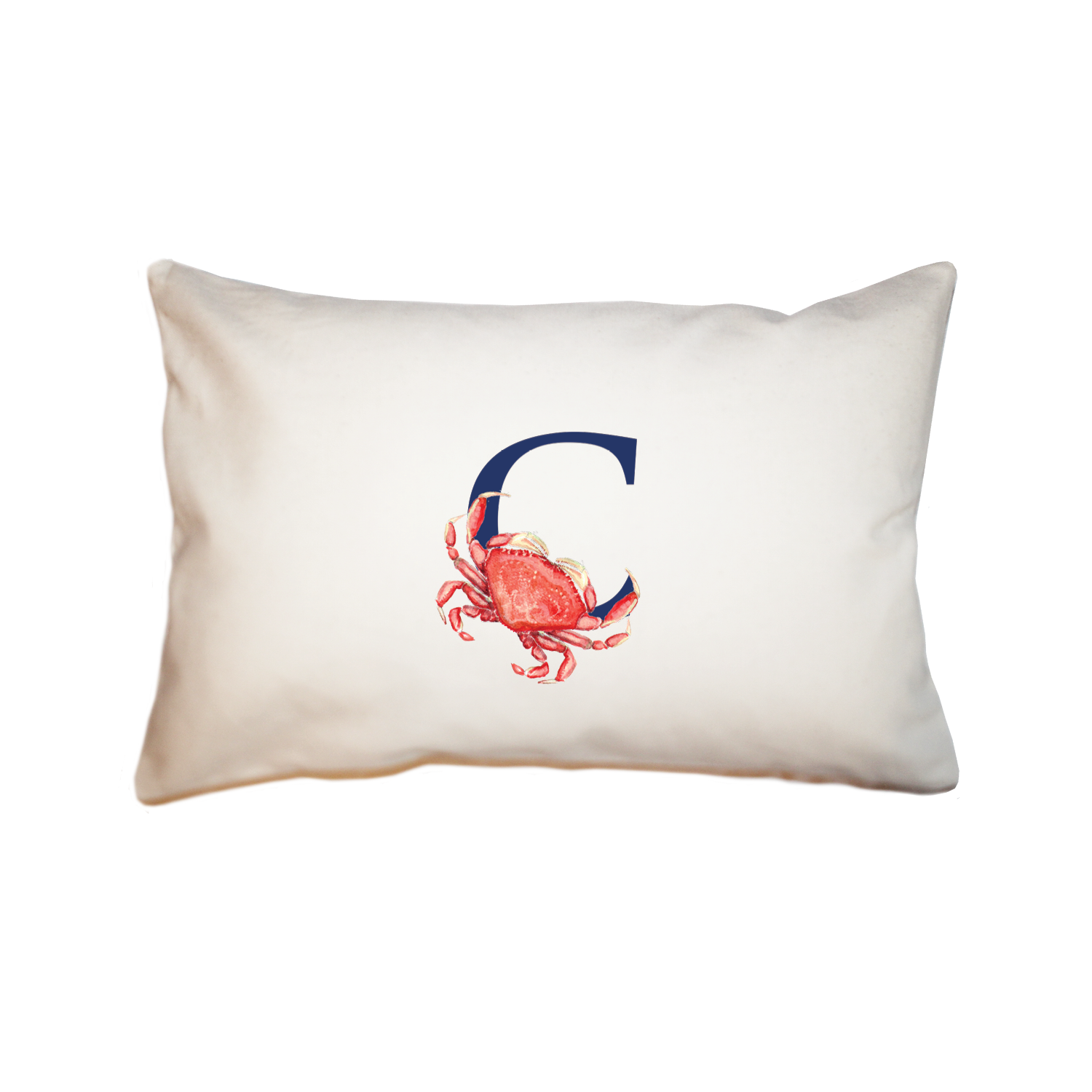 nautical alphabet - C rectangle pillow