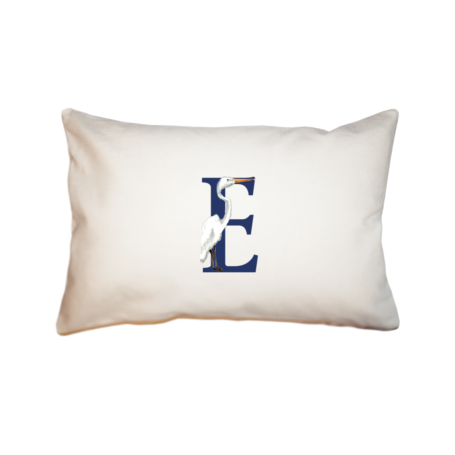 nautical alphabet - E rectangle pillow
