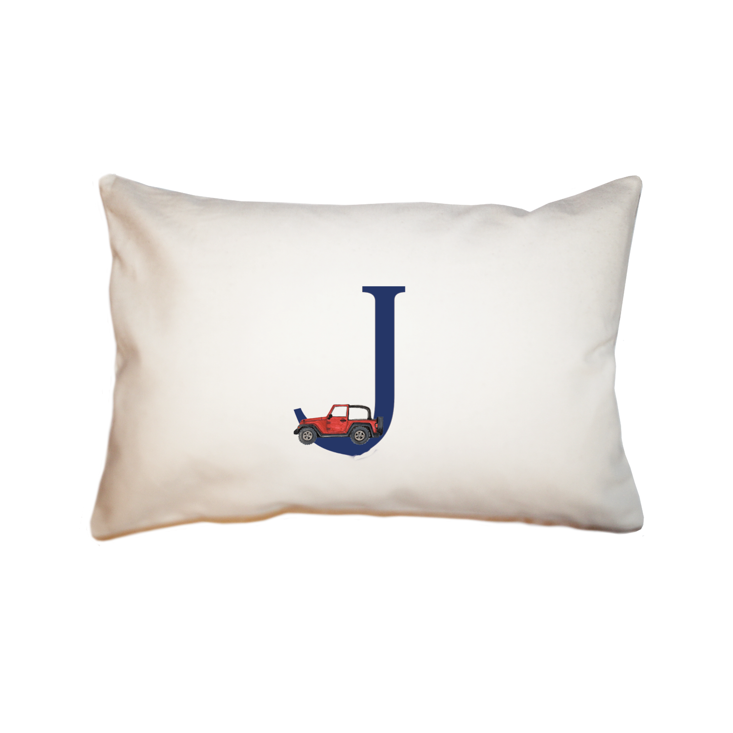 nautical alphabet - J rectangle pillow