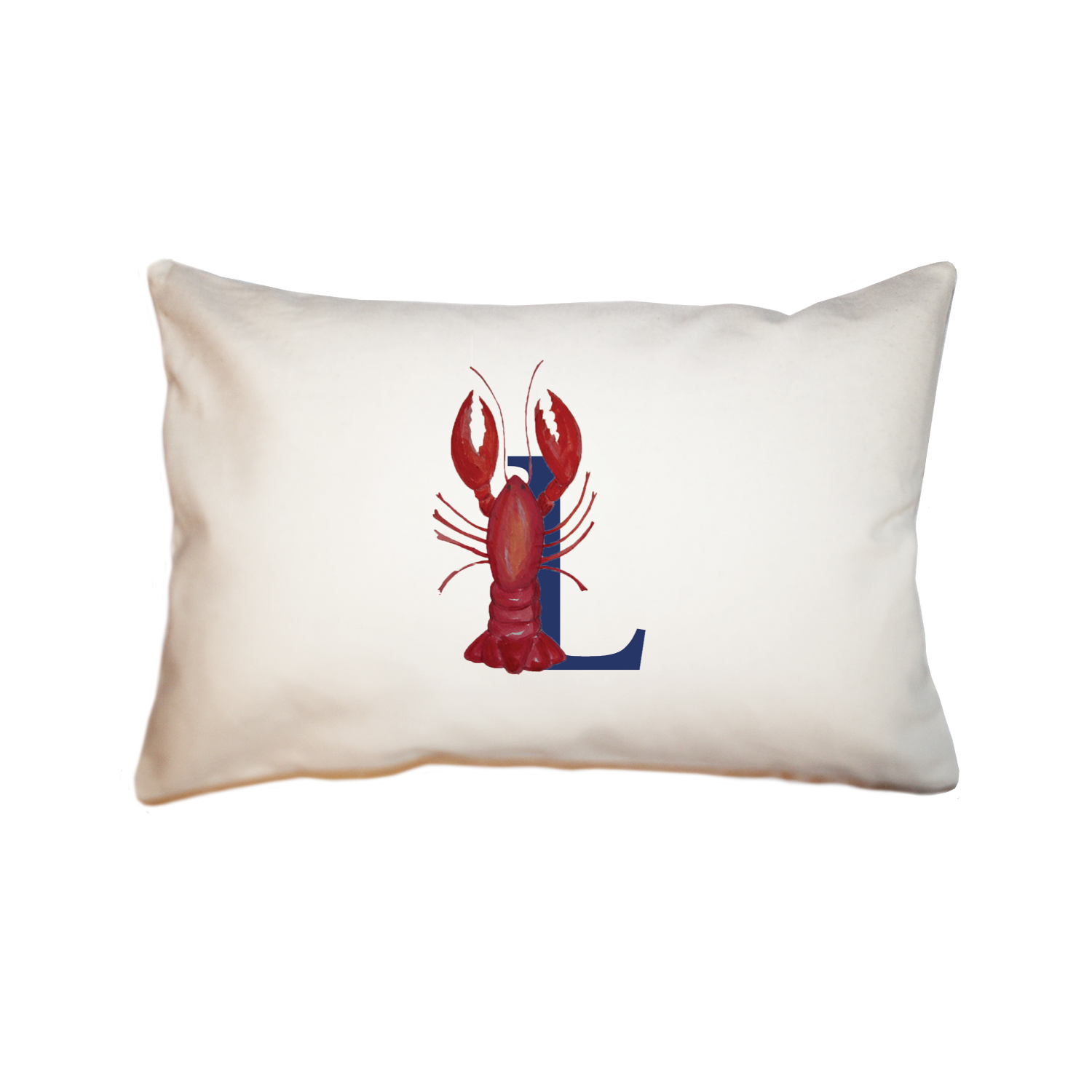 nautical alphabet - L rectangle pillow