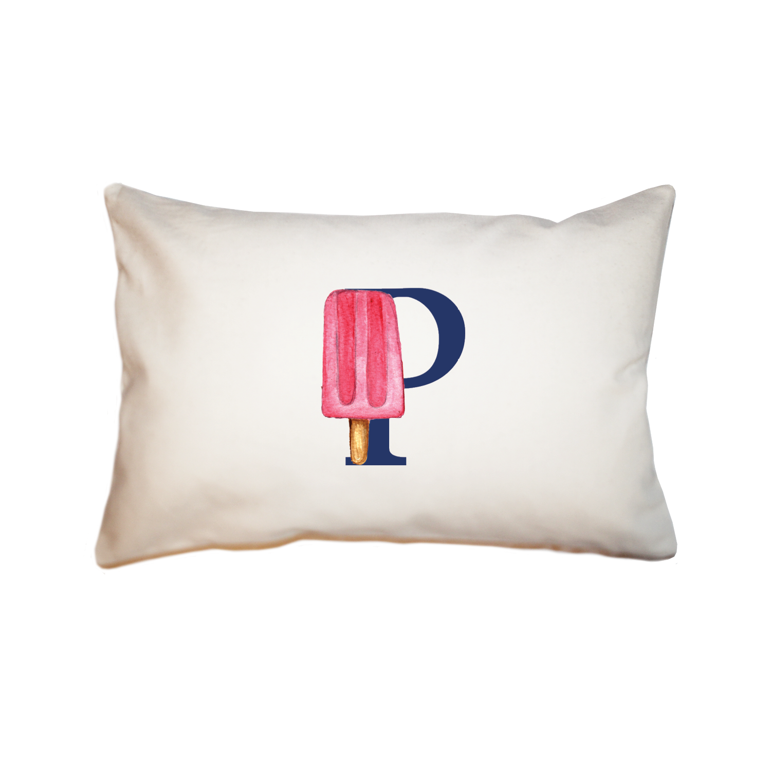 nautical alphabet - P rectangle pillow
