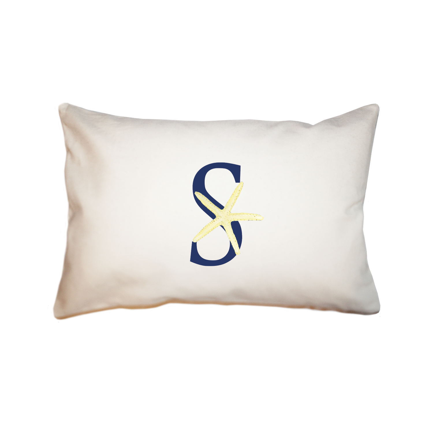 nautical alphabet - S rectangle pillow