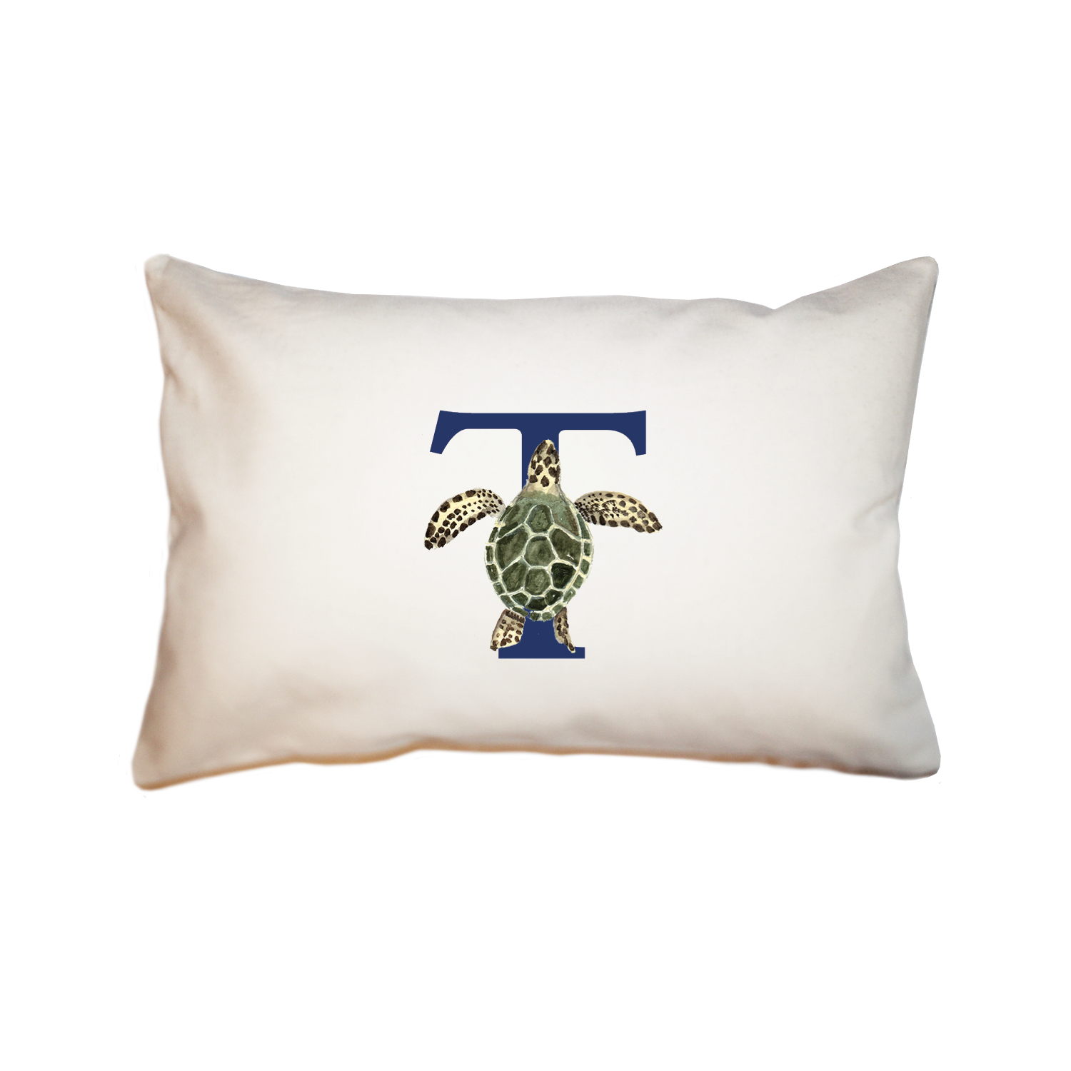 nautical alphabet - T rectangle pillow