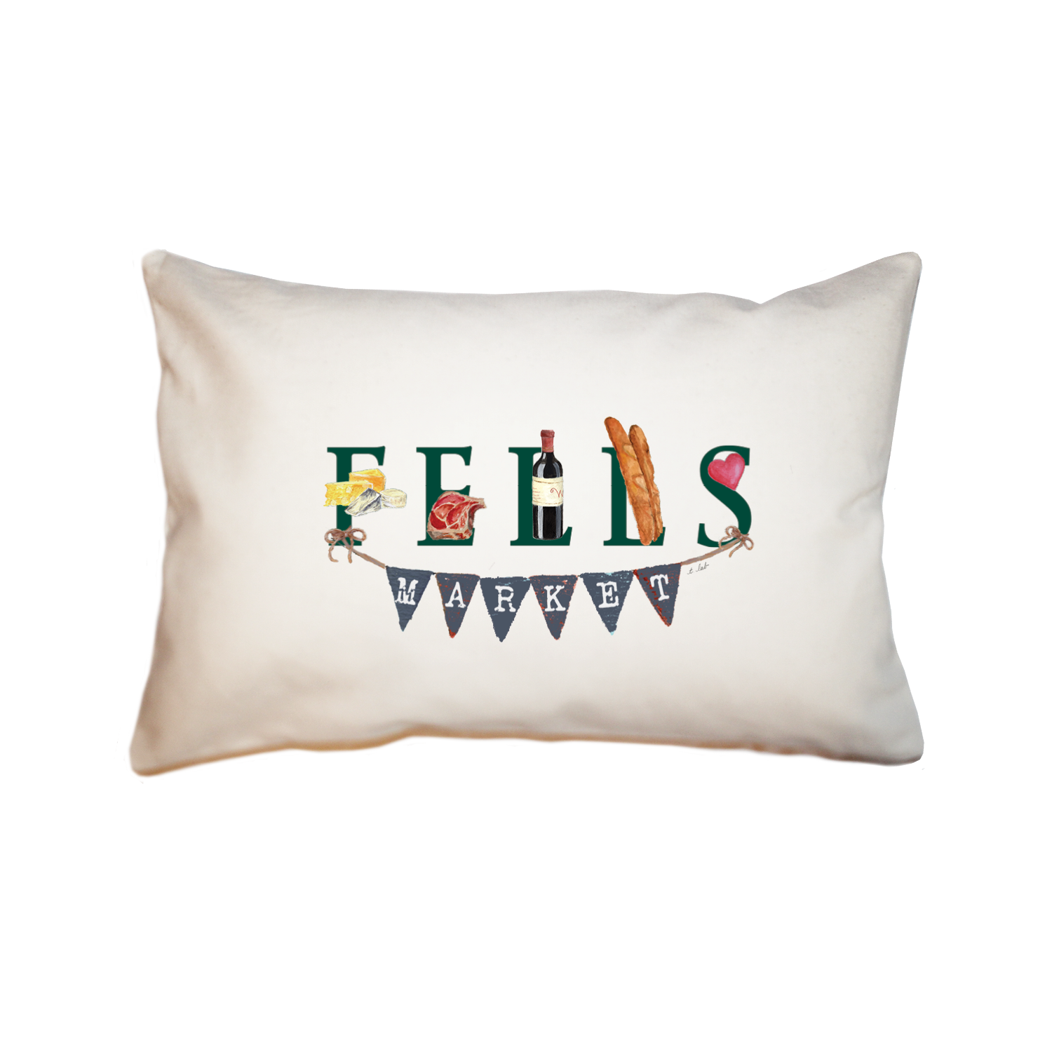 fells market rectangle pillow