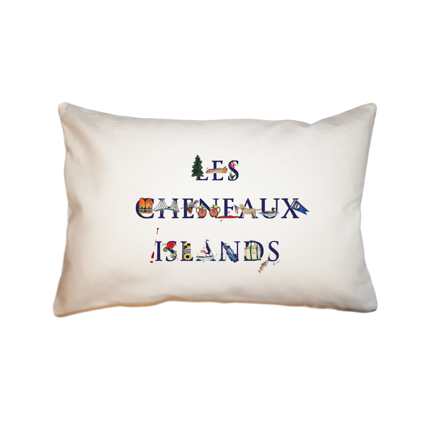 les cheneaux islands rectangle pillow
