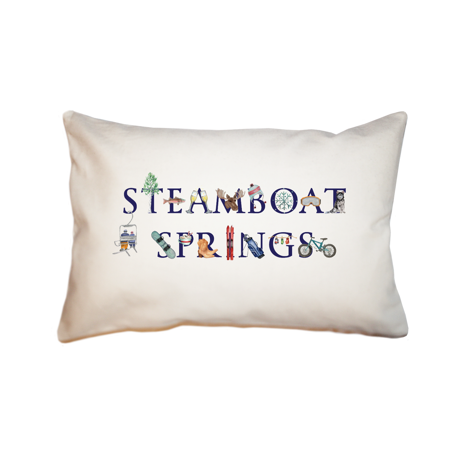 steamboat springs rectangle pillow